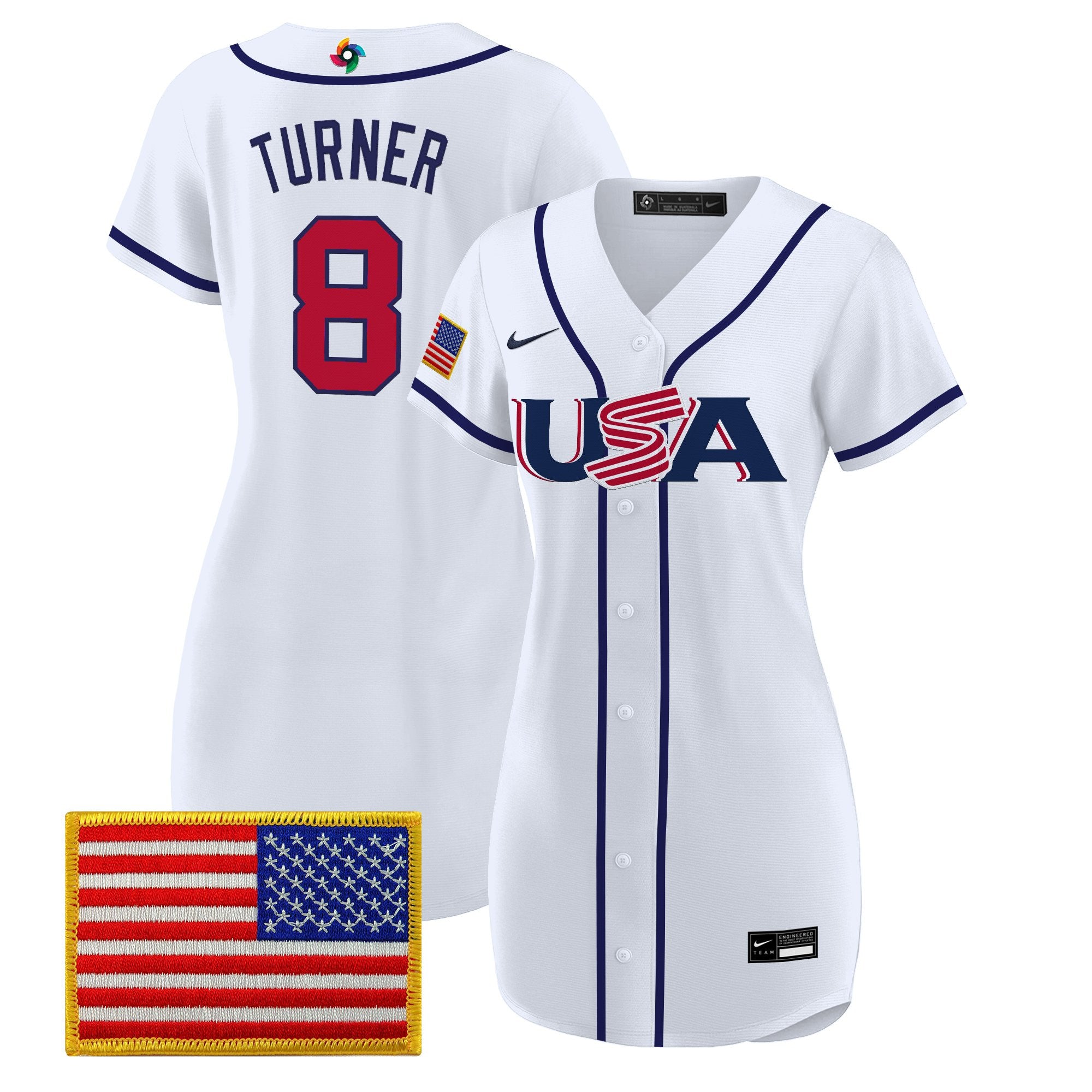Women's Team USA 2026 World Baseball Classic Baseball Dress - All Stitched