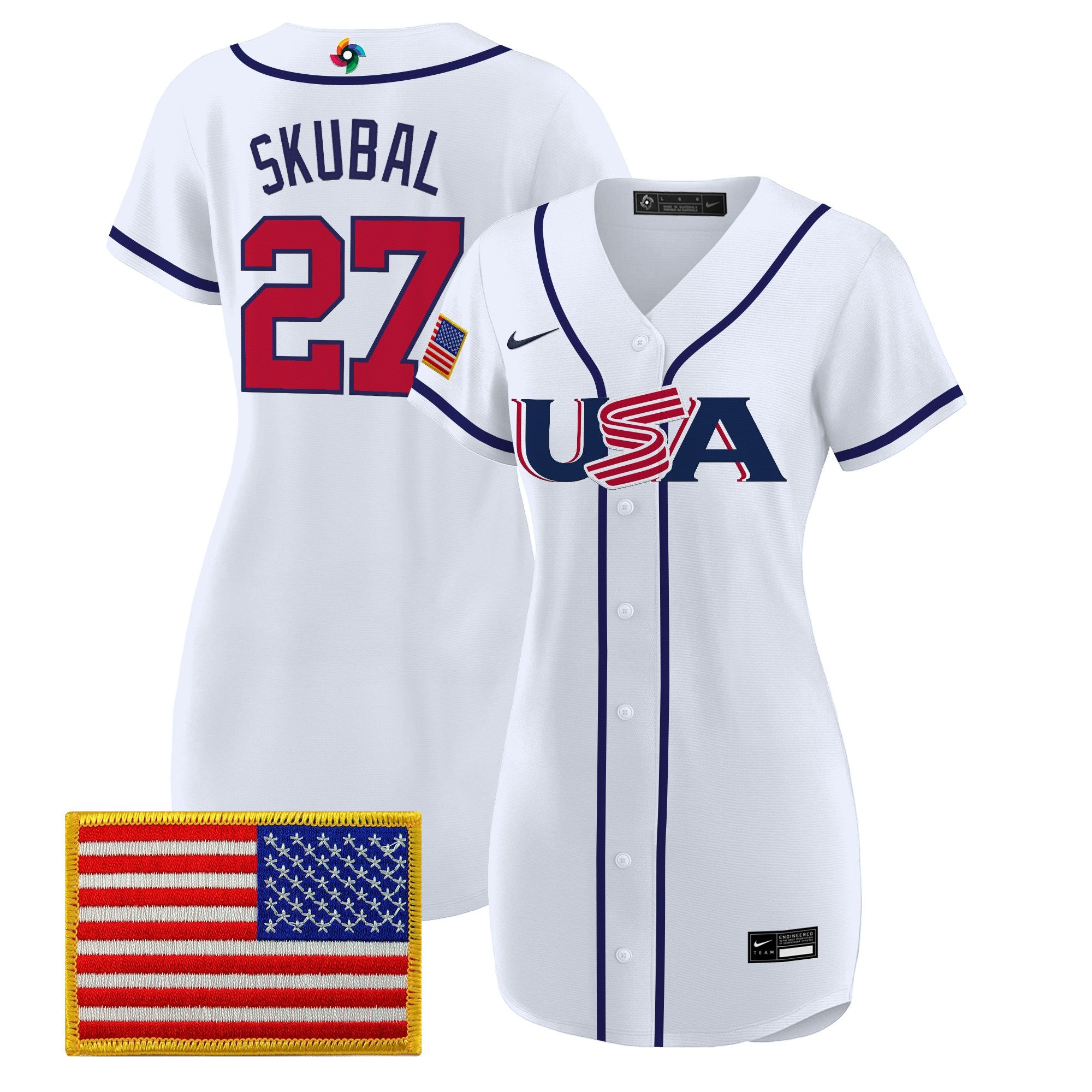 Women's Team USA 2026 World Baseball Classic Baseball Dress - All Stitched