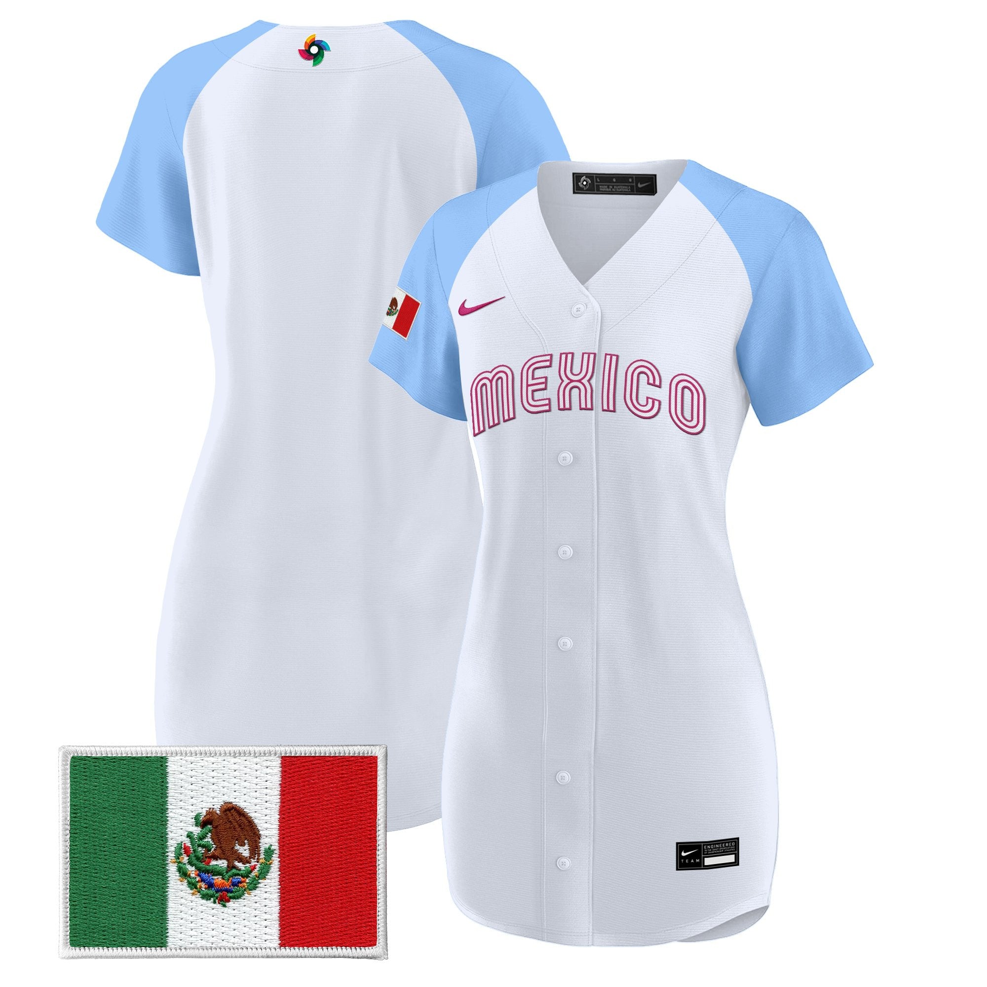 Women's Team Mexico World Baseball Classic Baseball Dress - All Stitched
