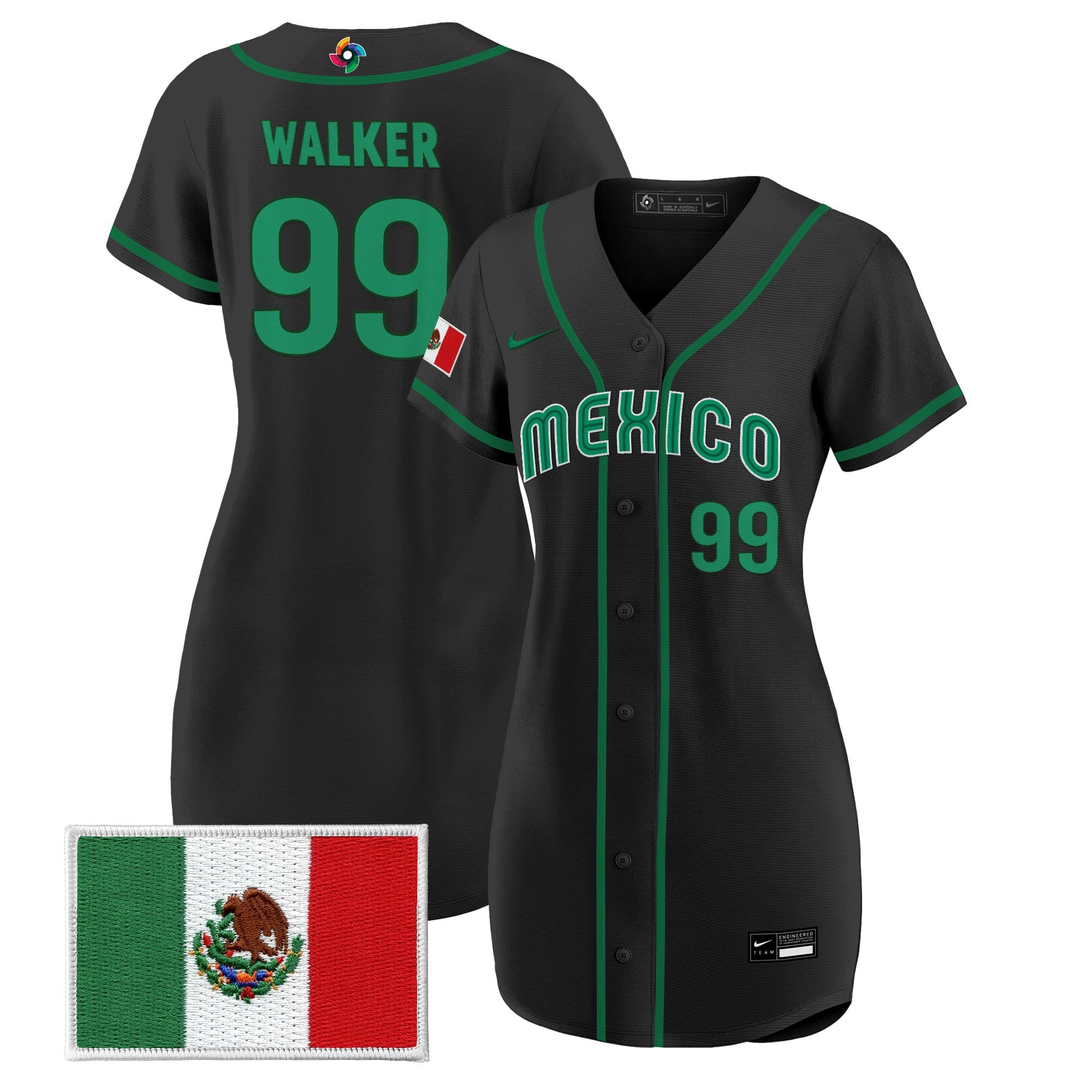 Women's Team Mexico World Baseball Classic Baseball Dress - All Stitched