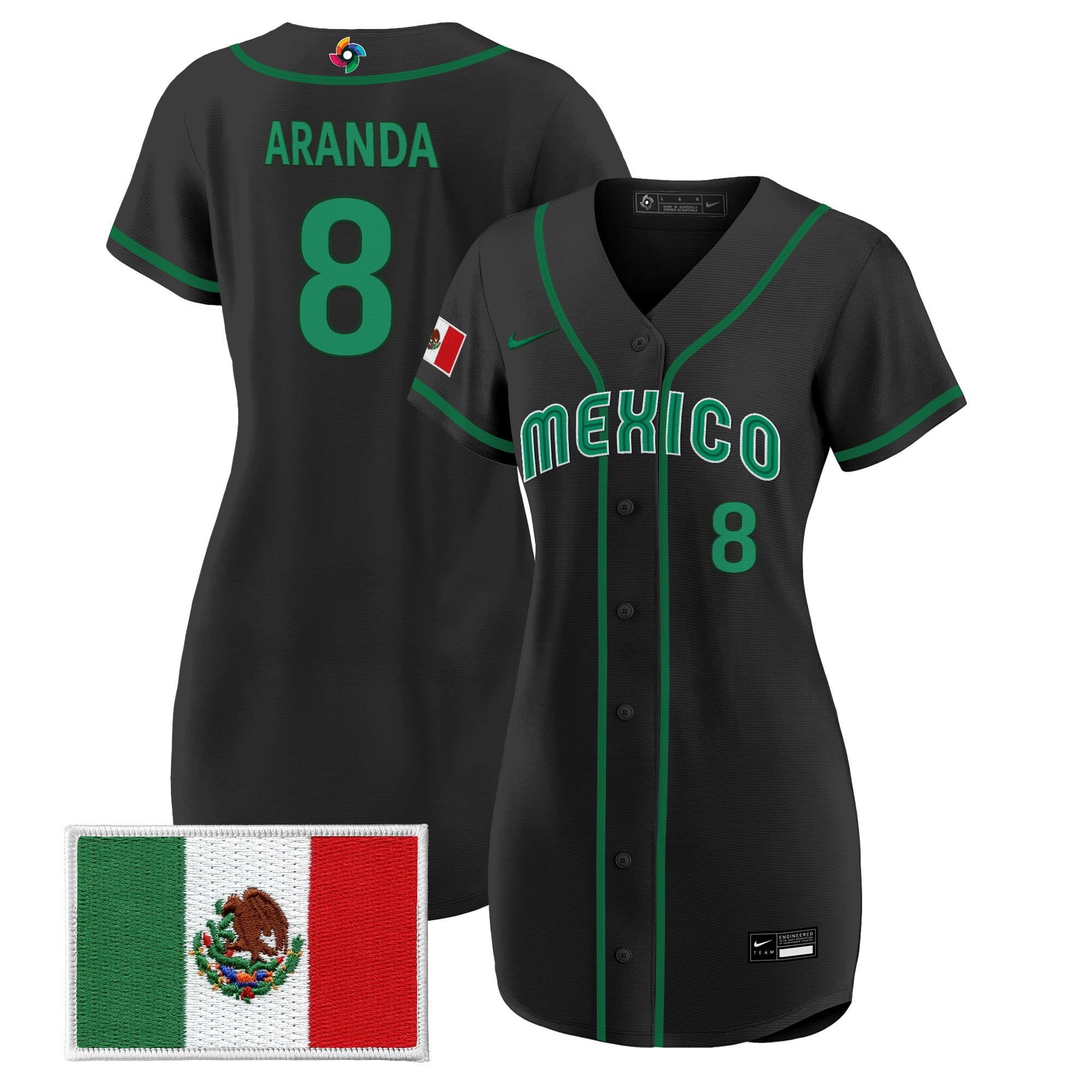 Women's Team Mexico World Baseball Classic Baseball Dress - All Stitched