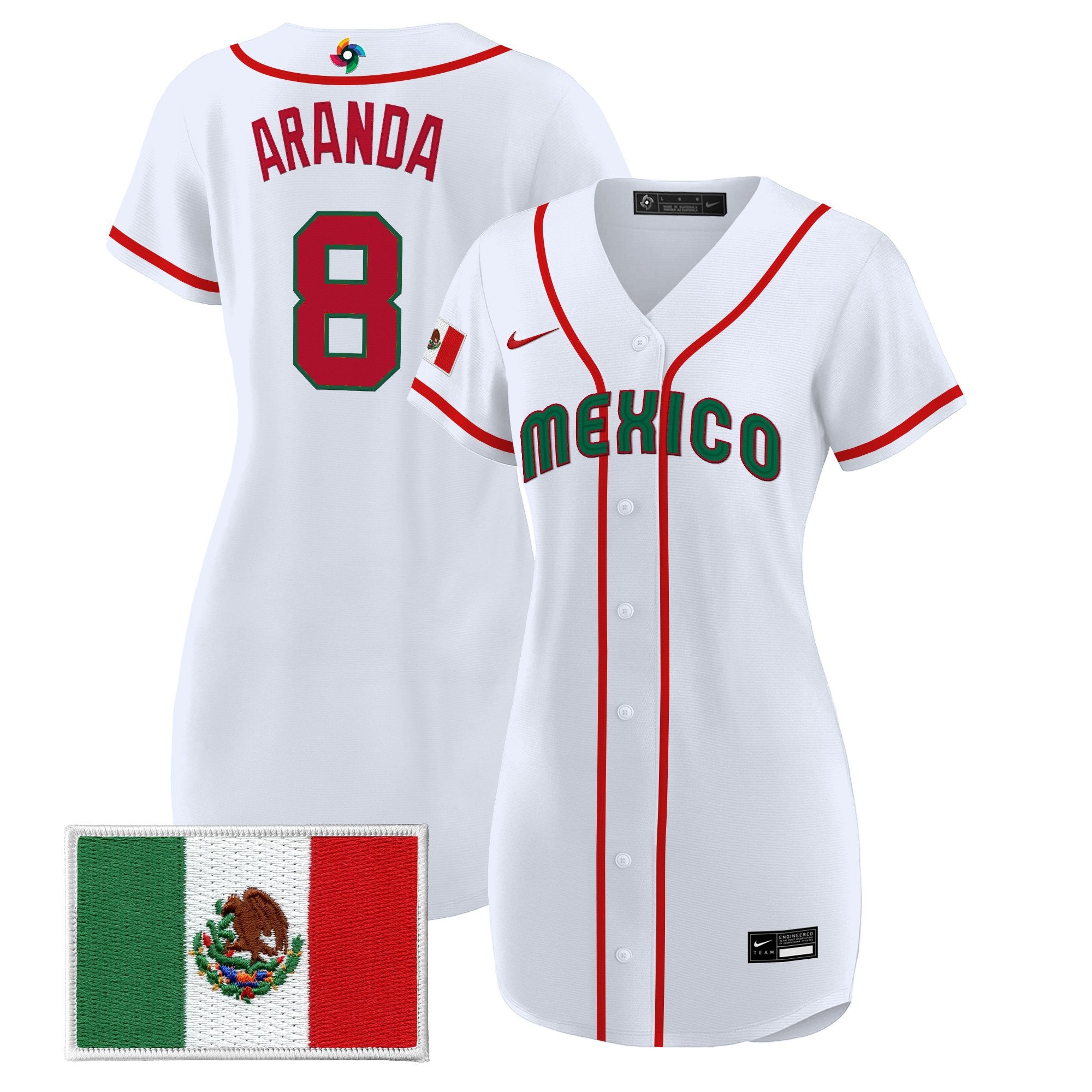 Women's Team Mexico World Baseball Classic Baseball Dress - All Stitched
