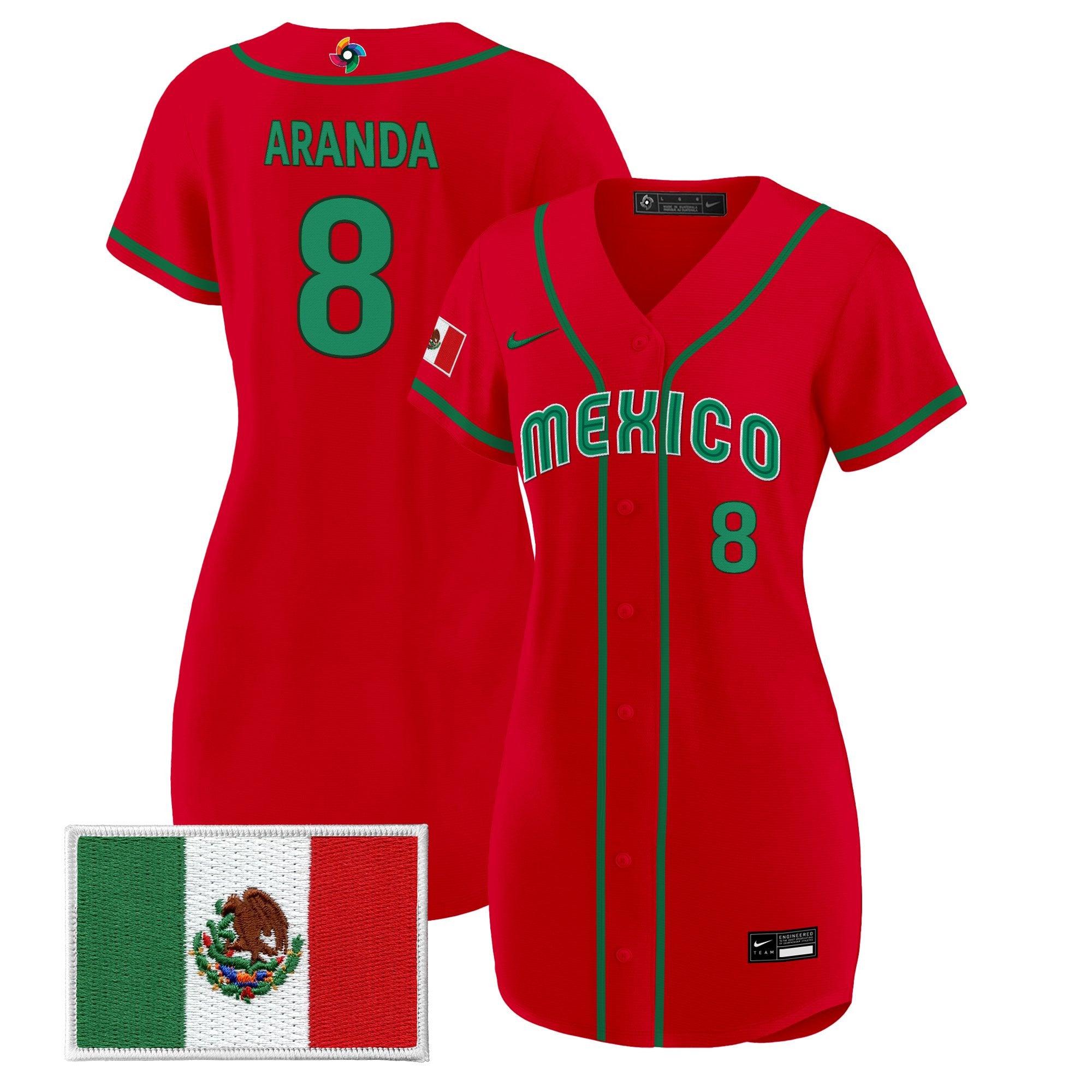 Women's Team Mexico World Baseball Classic Baseball Dress - All Stitched