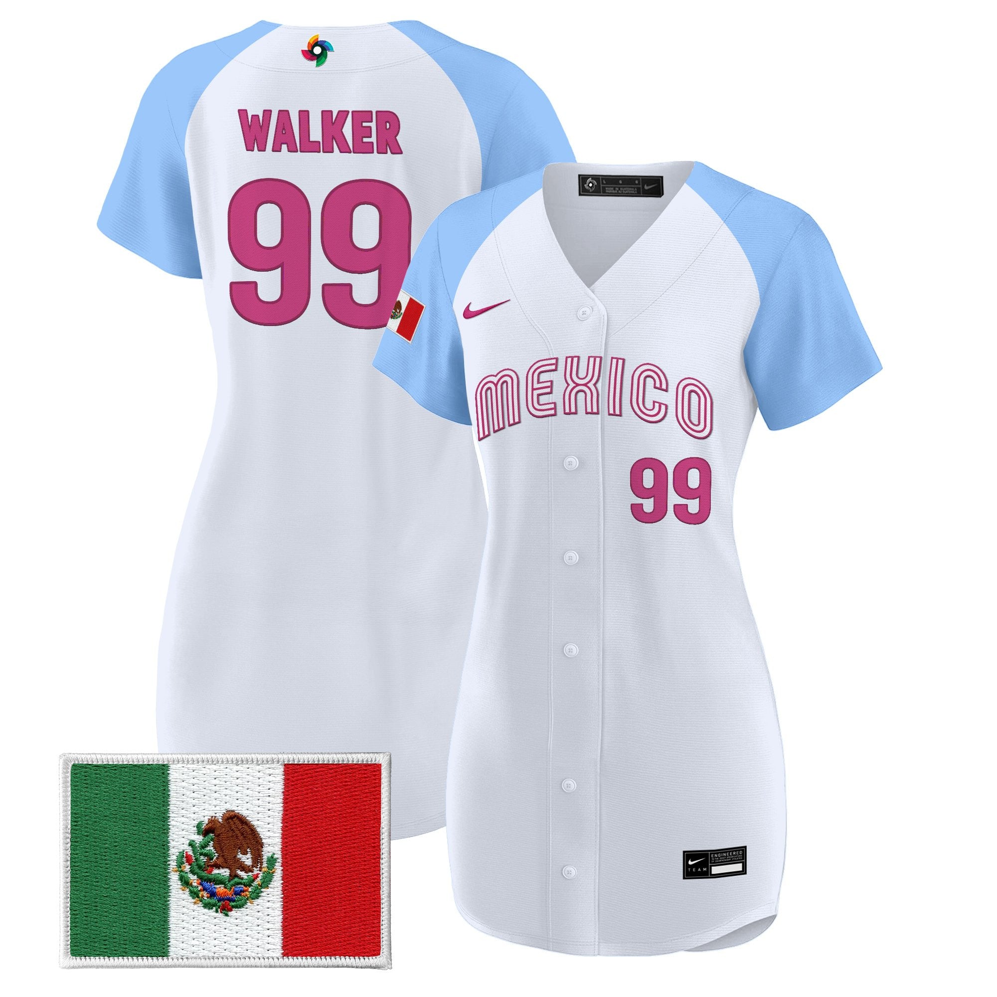 Women's Team Mexico World Baseball Classic Baseball Dress - All Stitched