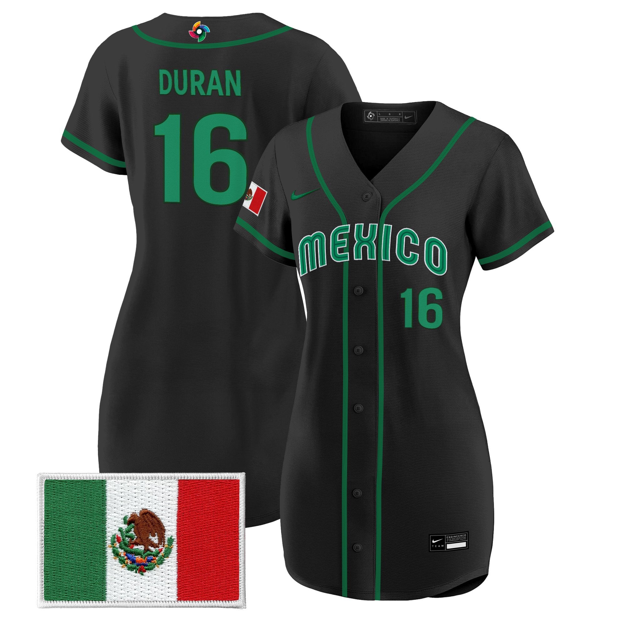 Women's Team Mexico World Baseball Classic Baseball Dress - All Stitched
