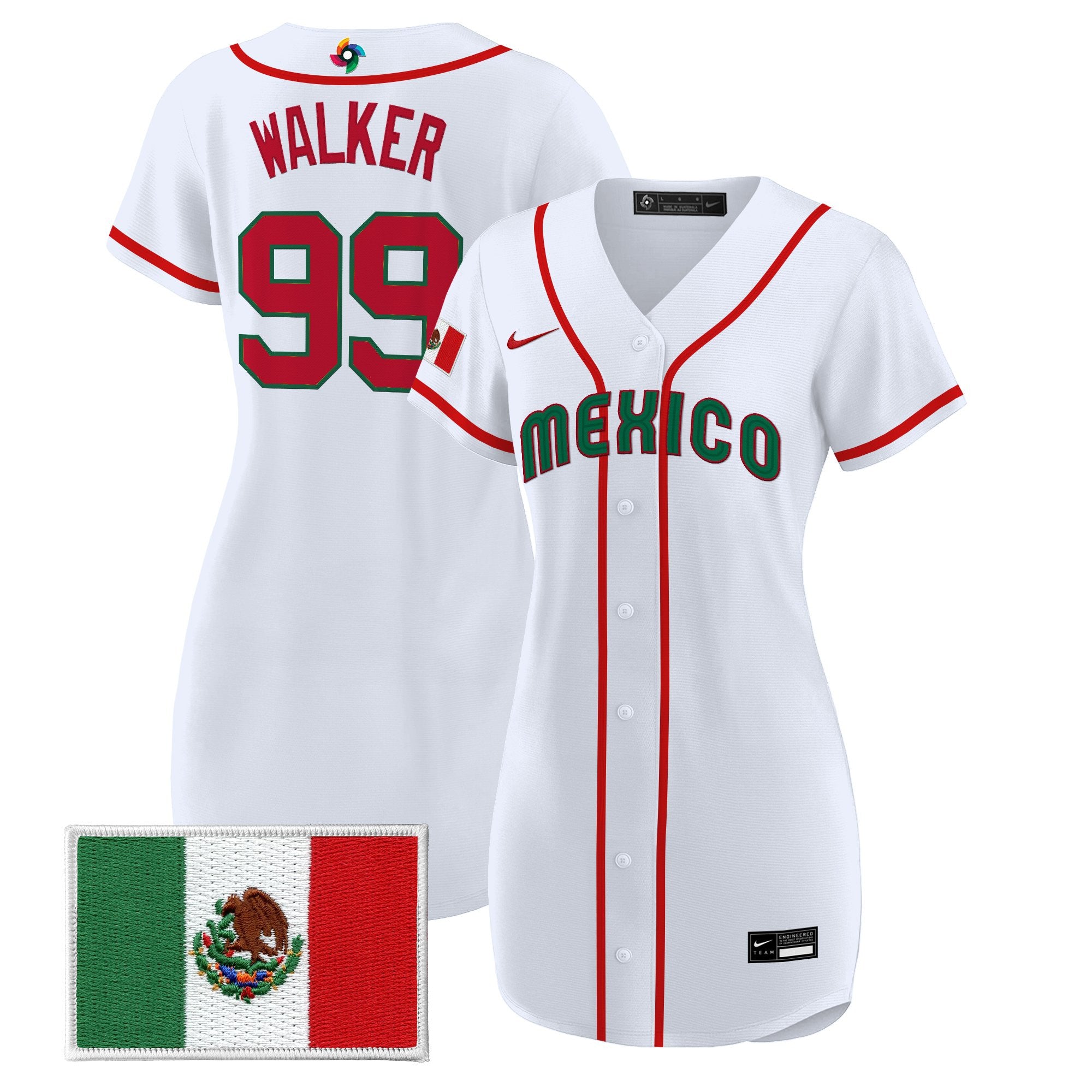 Women's Team Mexico World Baseball Classic Baseball Dress - All Stitched