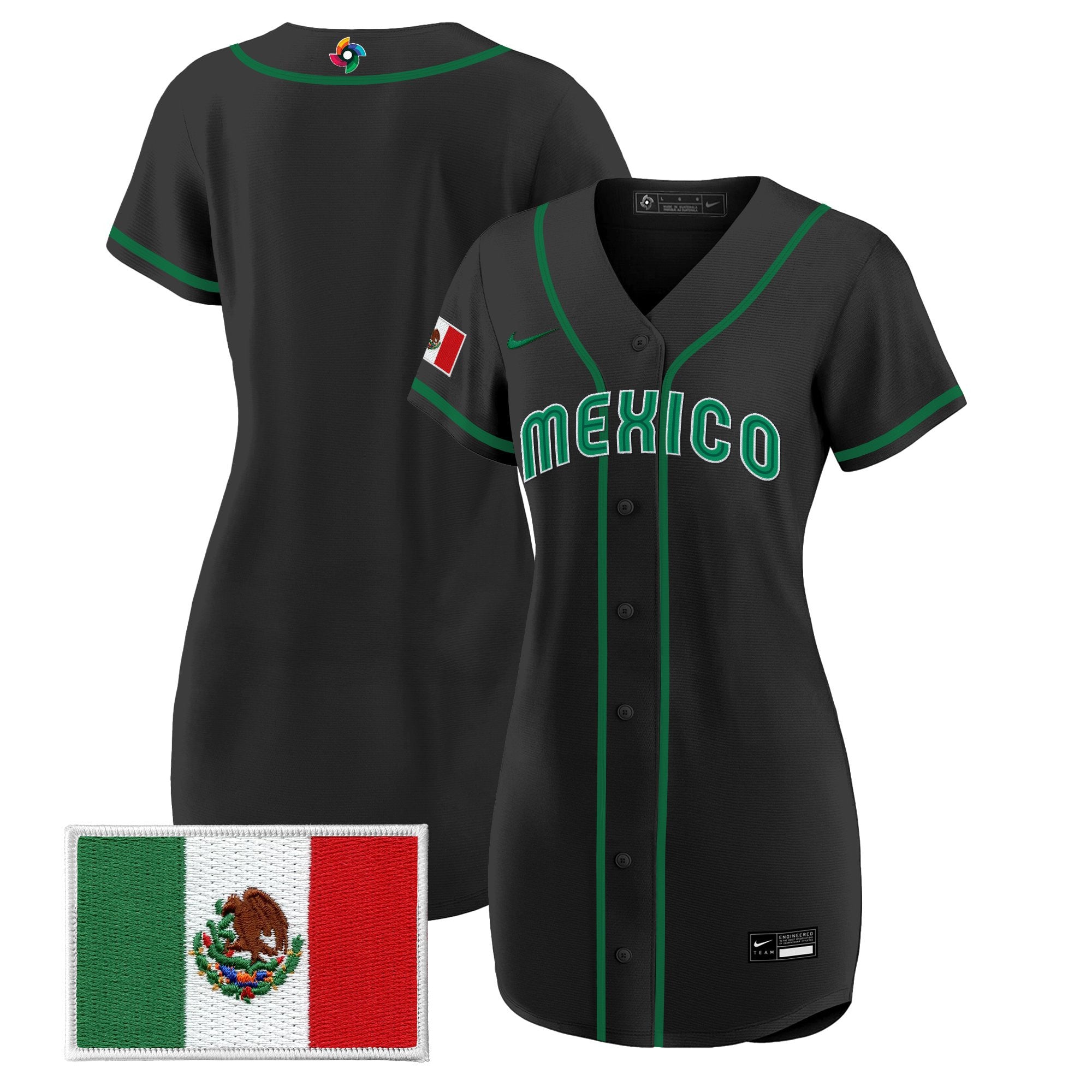 Women's Team Mexico World Baseball Classic Baseball Dress - All Stitched