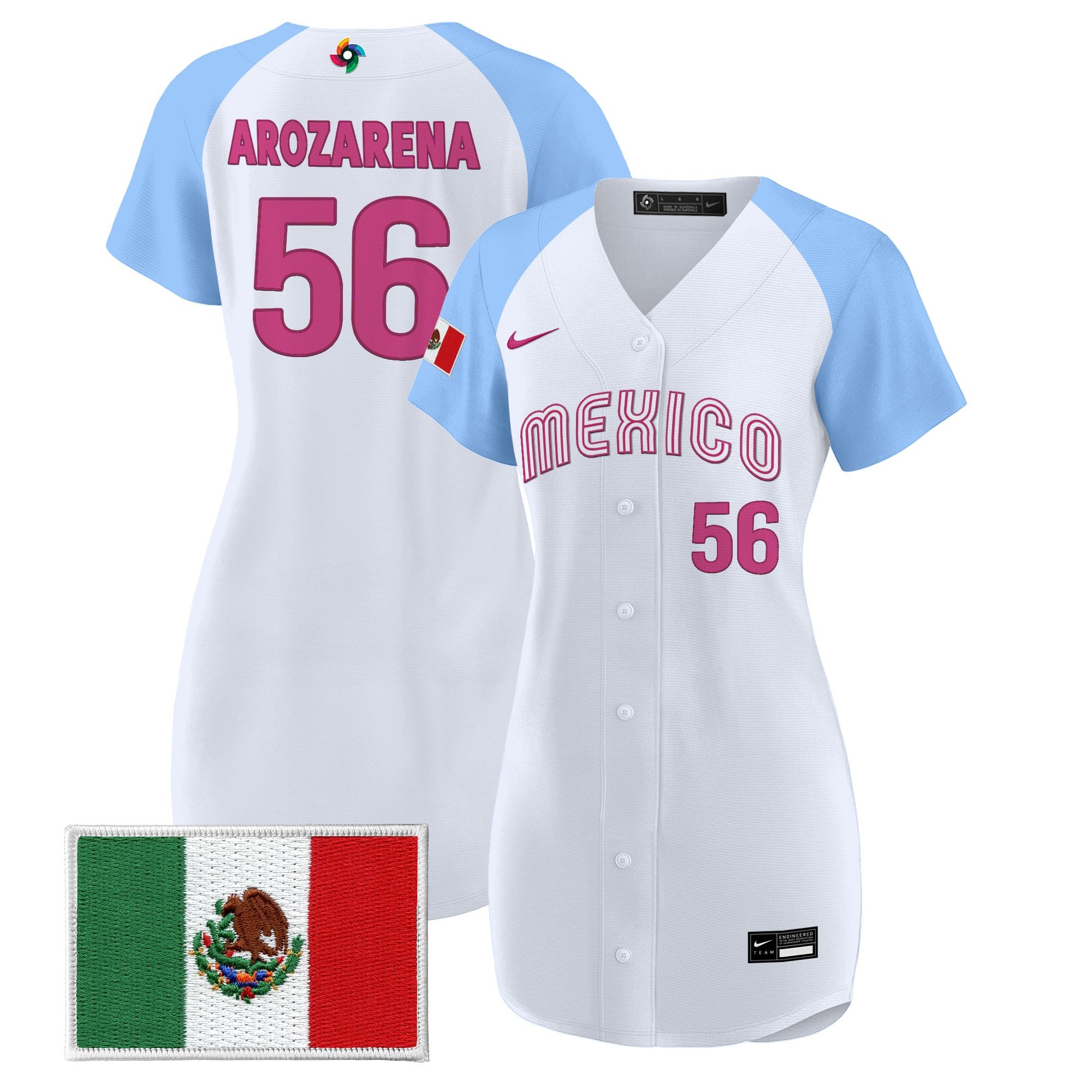 Women's Team Mexico World Baseball Classic Baseball Dress - All Stitched