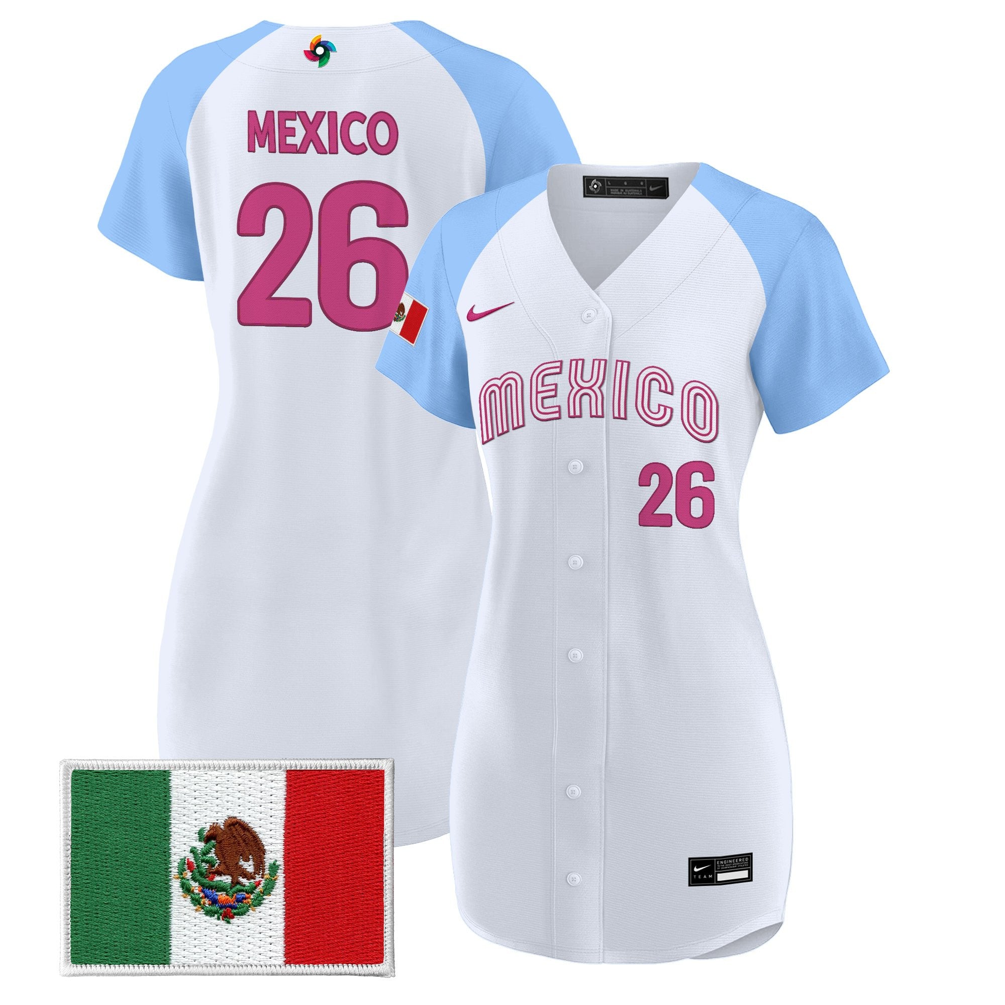 Women's Team Mexico World Baseball Classic Baseball Dress - All Stitched