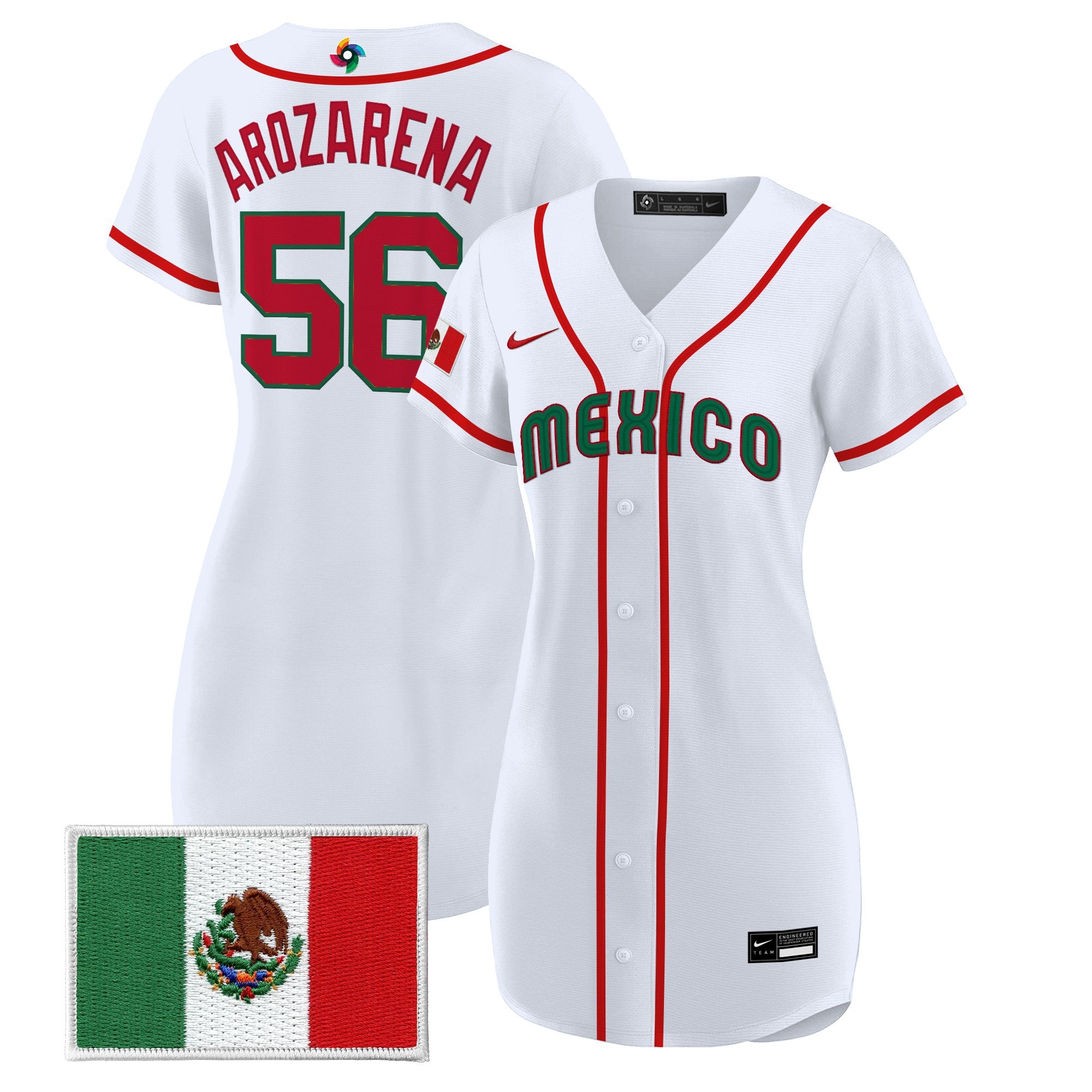 Women's Team Mexico World Baseball Classic Baseball Dress - All Stitched