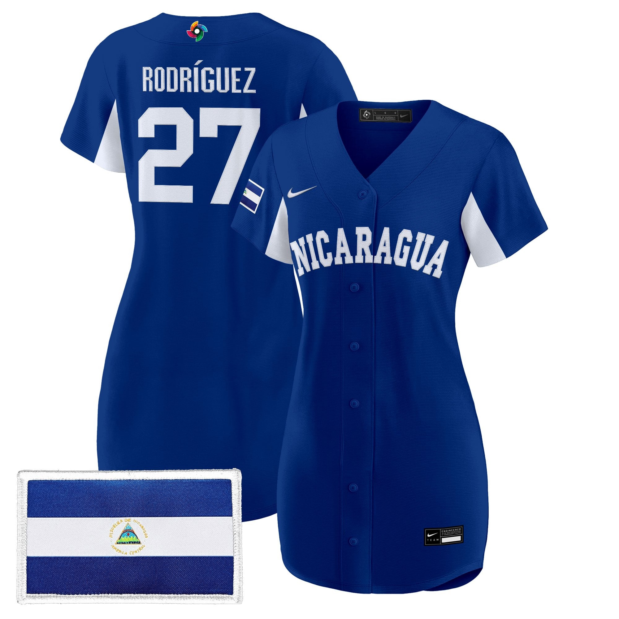 Women's Team Nicaragua 2026 World Baseball Classic Baseball Dress - All Stitched