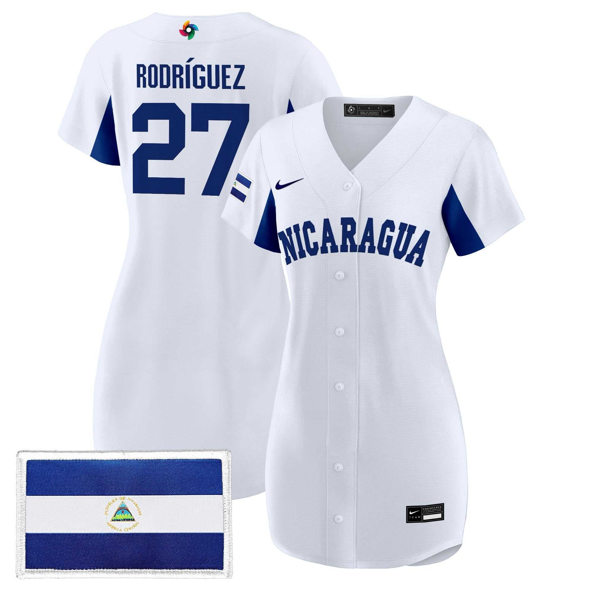 Women's Team Nicaragua 2026 World Baseball Classic Baseball Dress - All Stitched