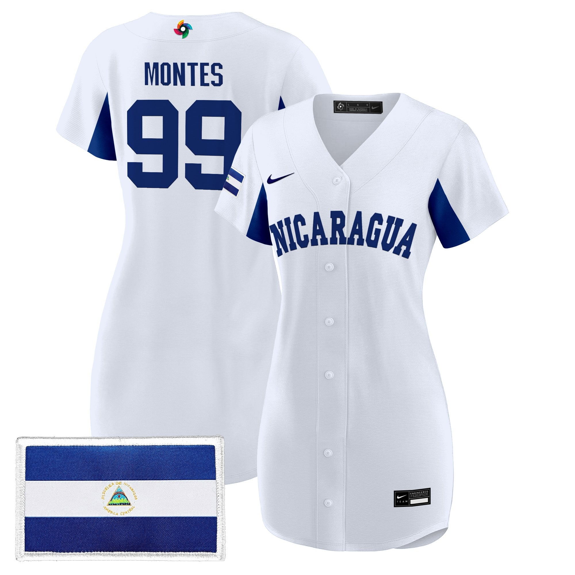 Women's Team Nicaragua 2026 World Baseball Classic Baseball Dress - All Stitched