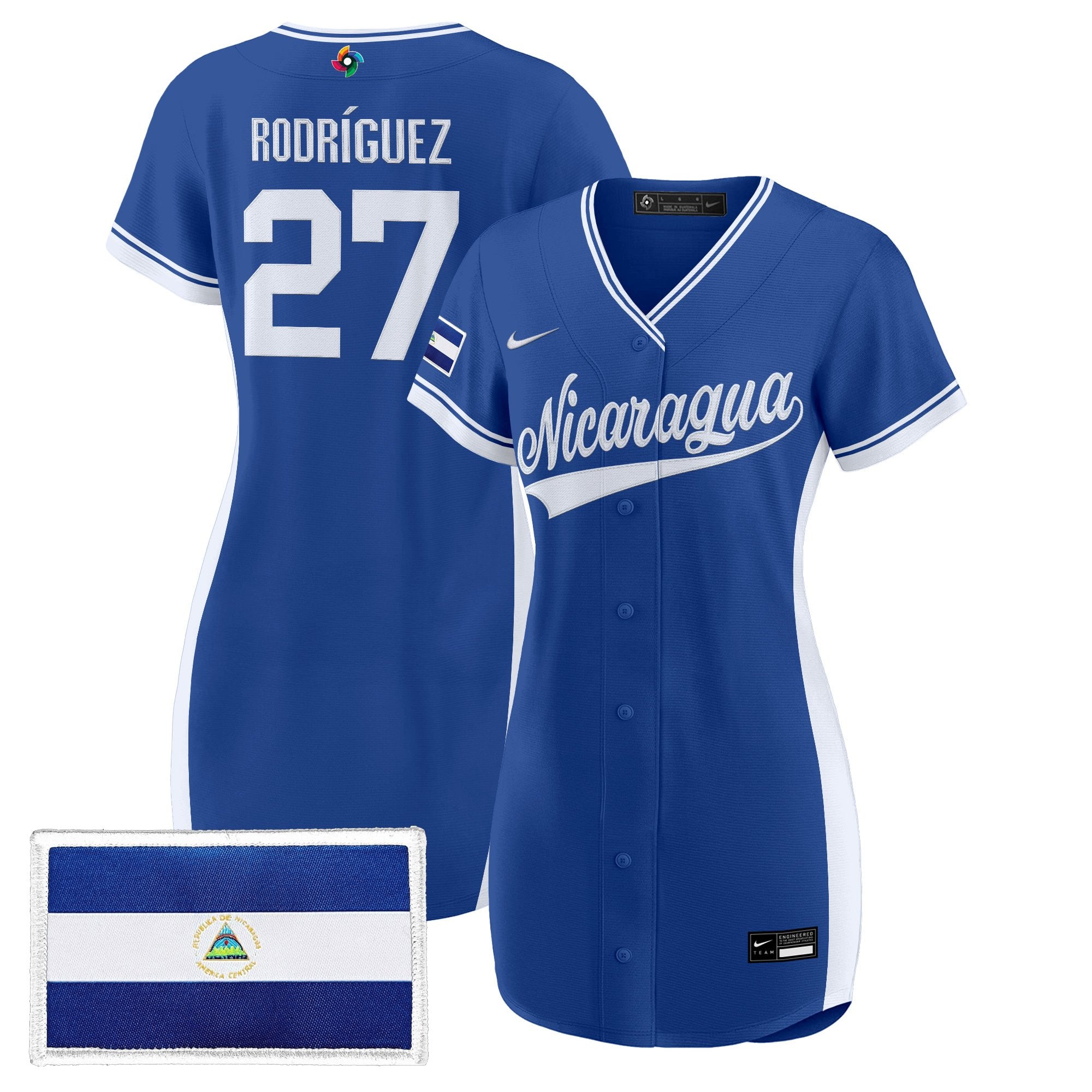 Women's Team Nicaragua 2026 World Baseball Classic Baseball Dress - All Stitched