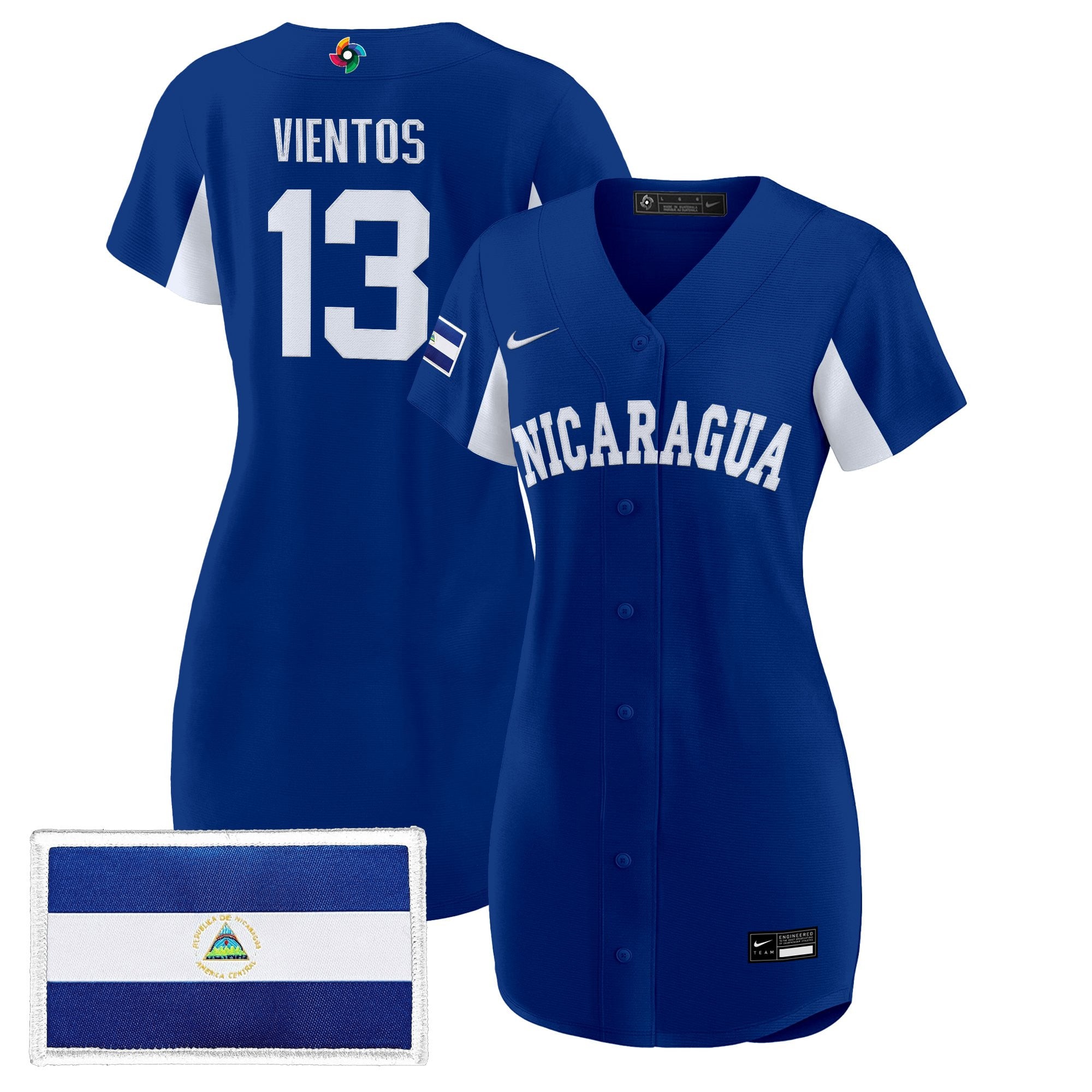 Women's Team Nicaragua 2026 World Baseball Classic Baseball Dress - All Stitched
