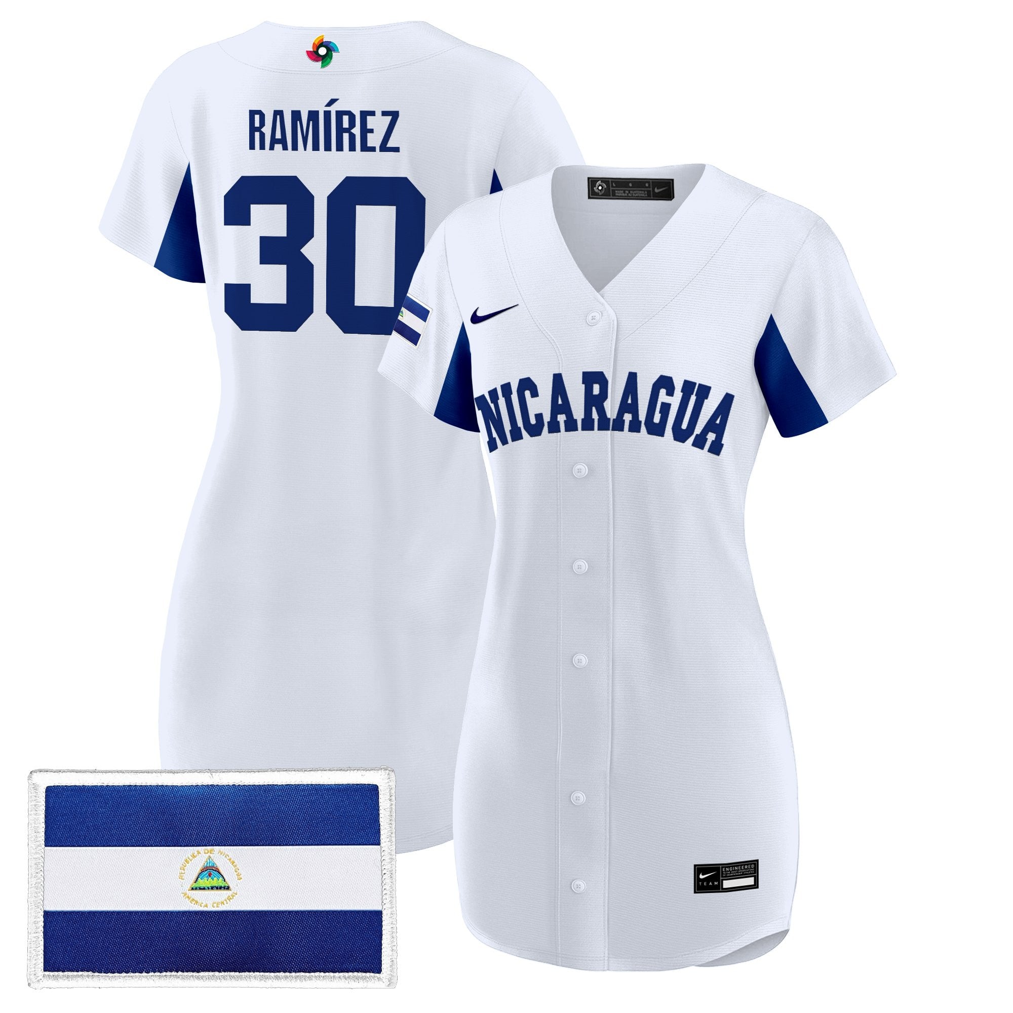 Women's Team Nicaragua 2026 World Baseball Classic Baseball Dress - All Stitched