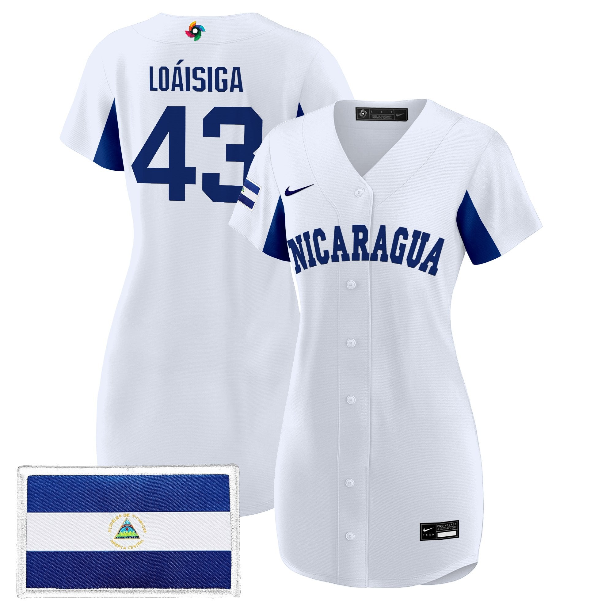 Women's Team Nicaragua 2026 World Baseball Classic Baseball Dress - All Stitched