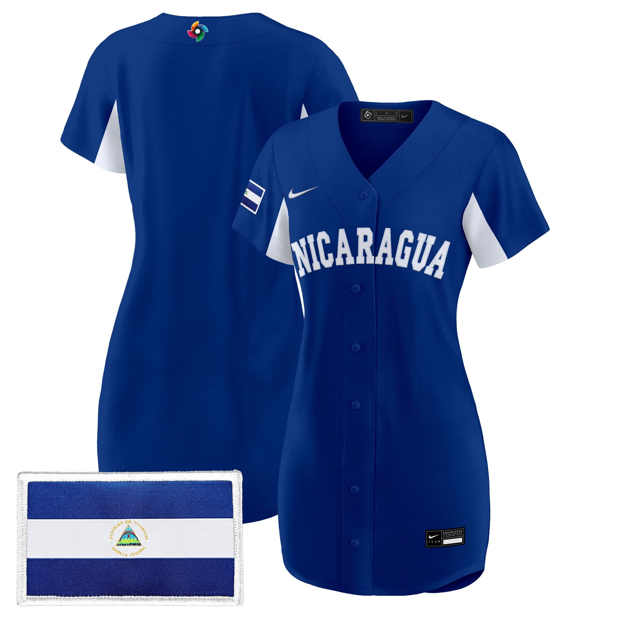Women's Team Nicaragua 2026 World Baseball Classic Baseball Dress - All Stitched