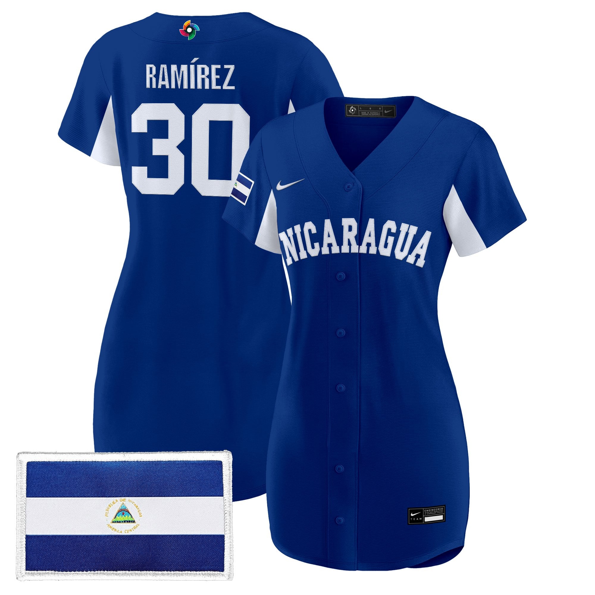 Women's Team Nicaragua 2026 World Baseball Classic Baseball Dress - All Stitched