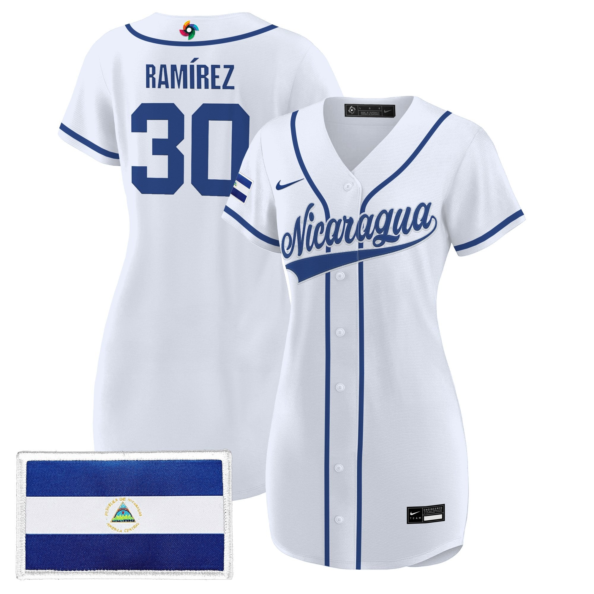 Women's Team Nicaragua 2026 World Baseball Classic Baseball Dress - All Stitched