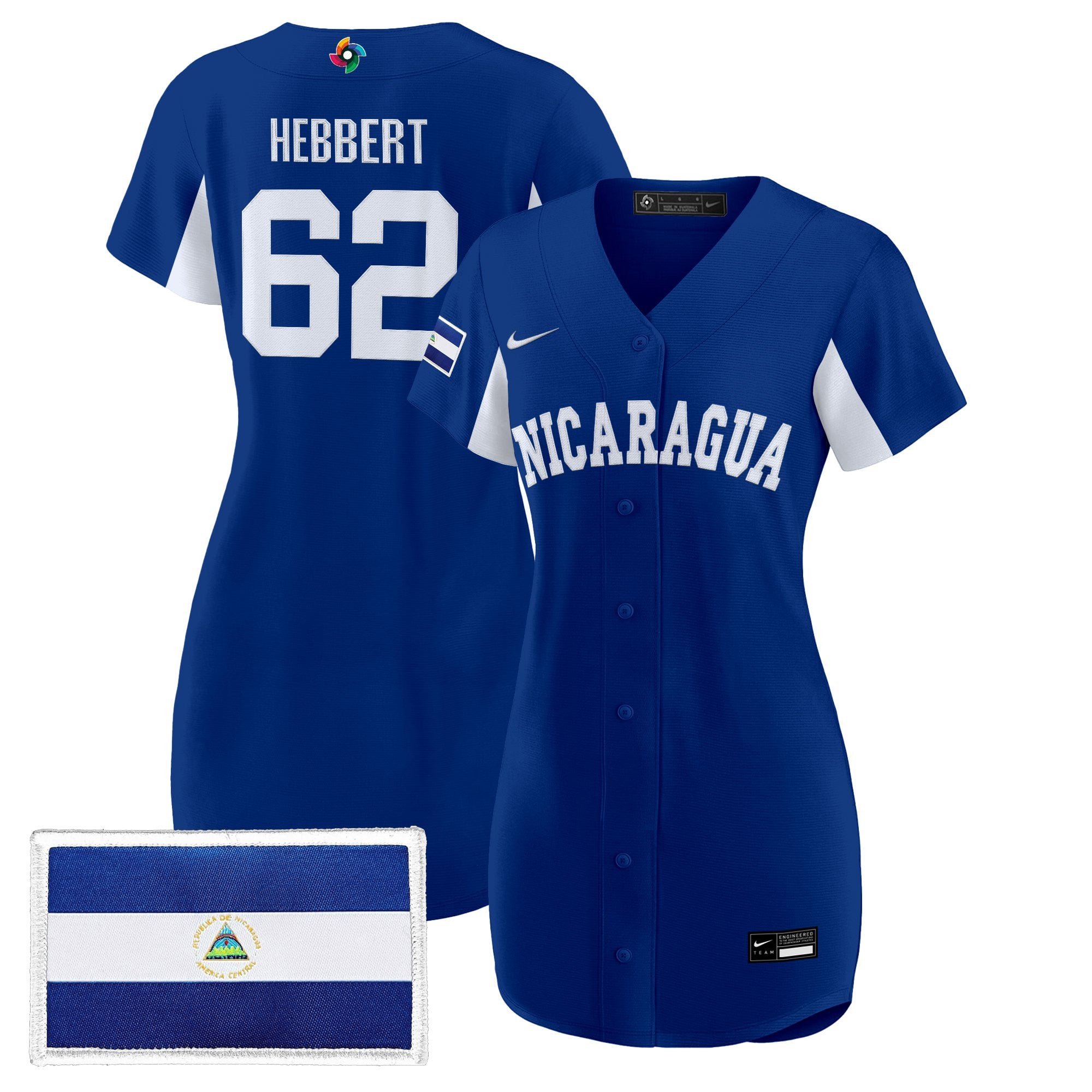 Women's Team Nicaragua 2026 World Baseball Classic Baseball Dress - All Stitched