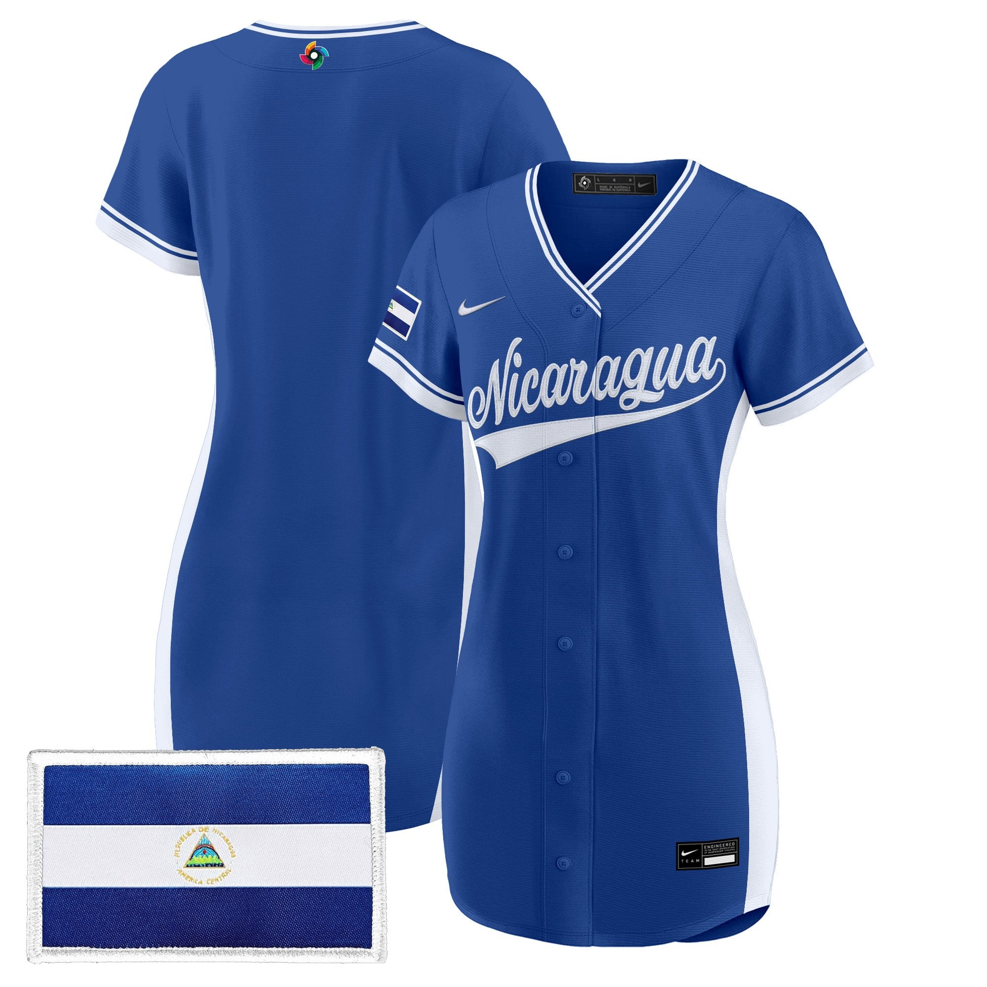 Women's Team Nicaragua 2026 World Baseball Classic Baseball Dress - All Stitched
