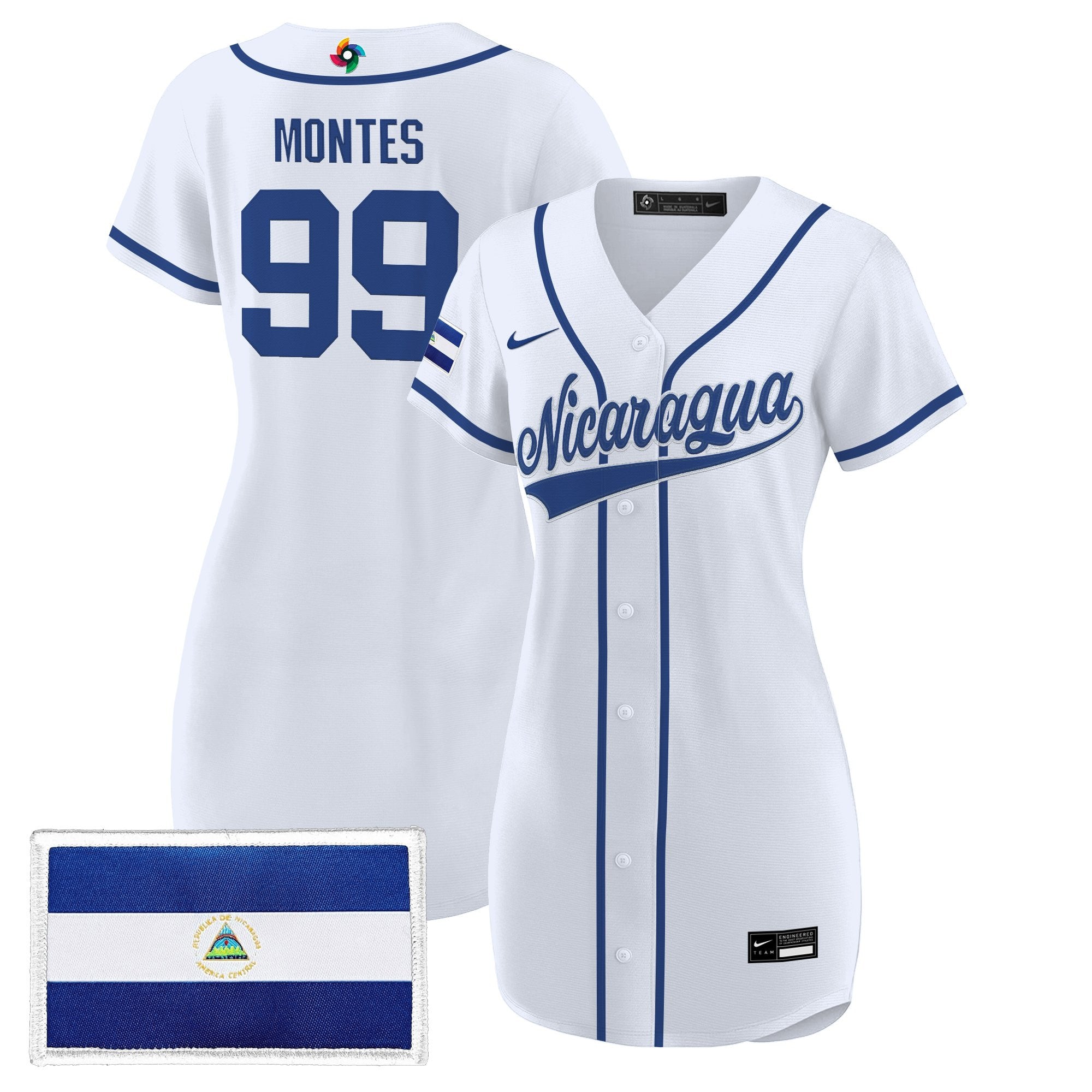 Women's Team Nicaragua 2026 World Baseball Classic Baseball Dress - All Stitched