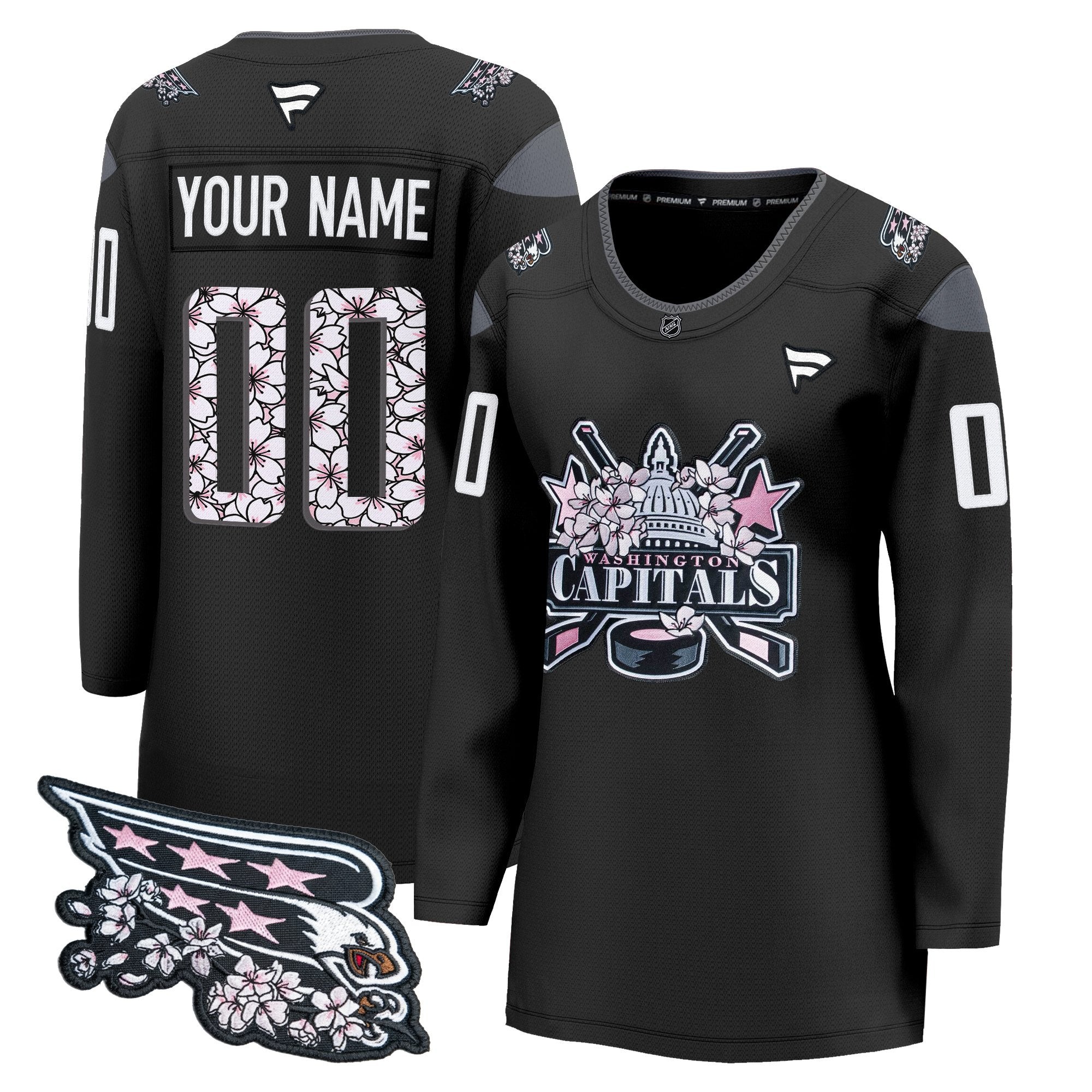 Washington Capitals 2026 Cherry Blossom Premium Custom Jersey - All Stitched