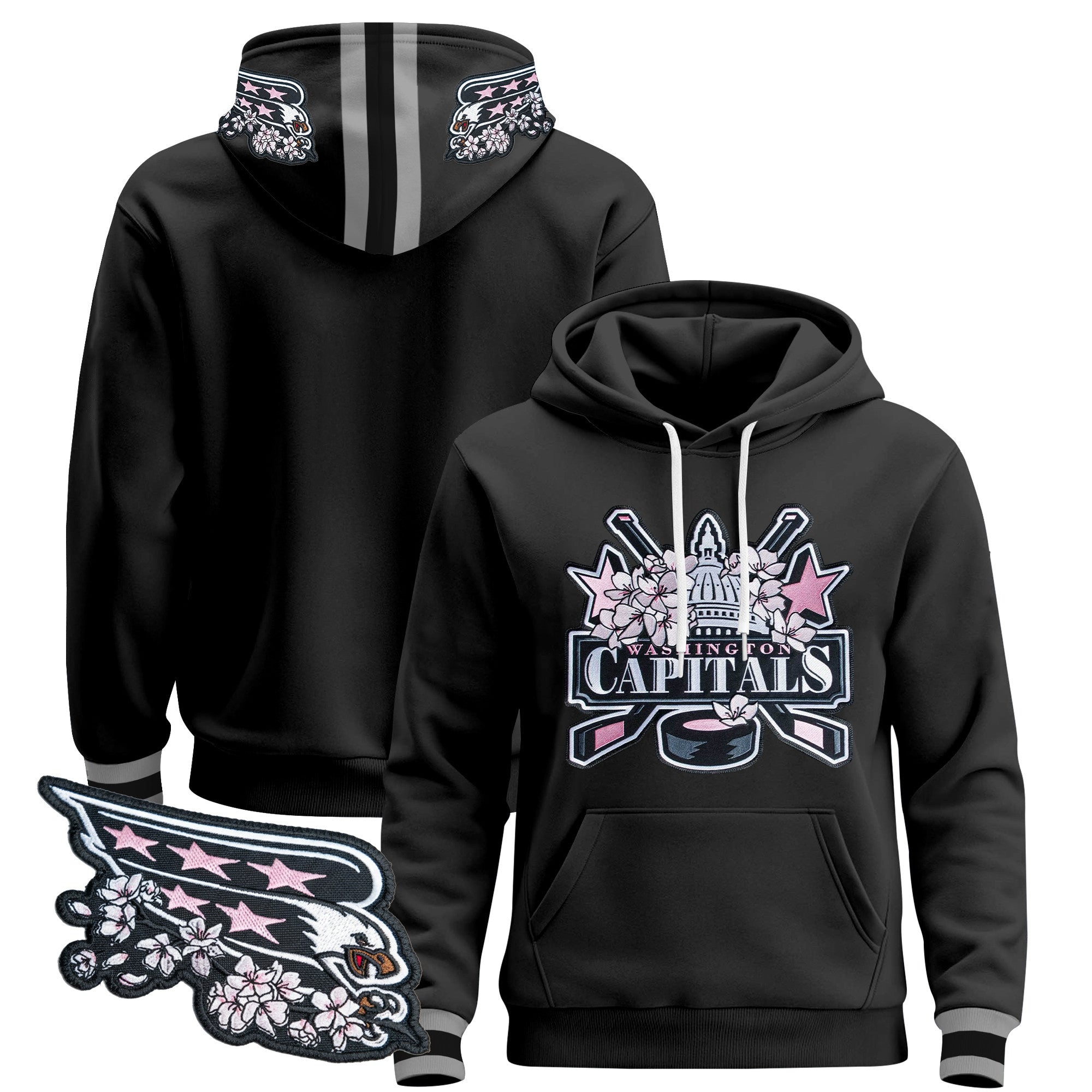 Washington Capitals 2026 Cherry Blossom Pullover Hoodie - All Stitched