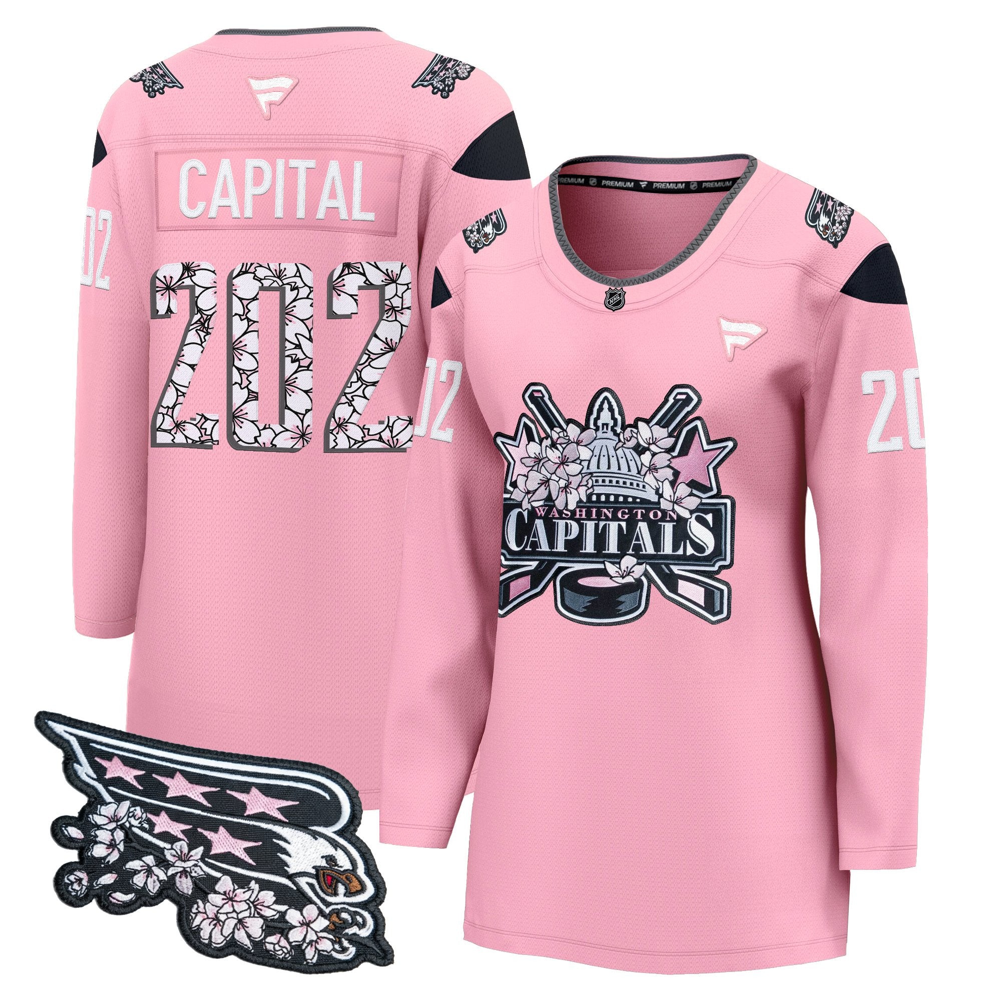 Women's Washington Capitals 2026 Cherry Blossom Premium Jersey - All Stitched