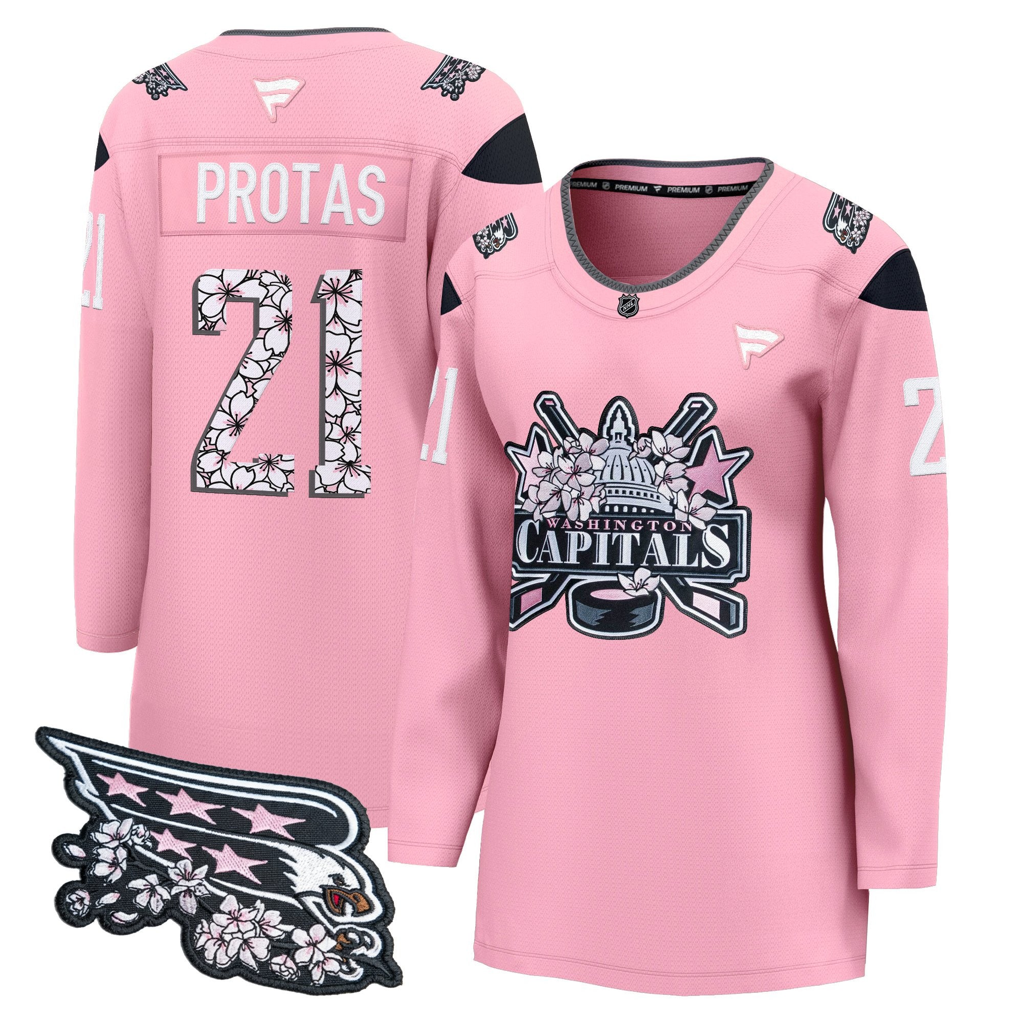 Women's Washington Capitals 2026 Cherry Blossom Premium Jersey - All Stitched