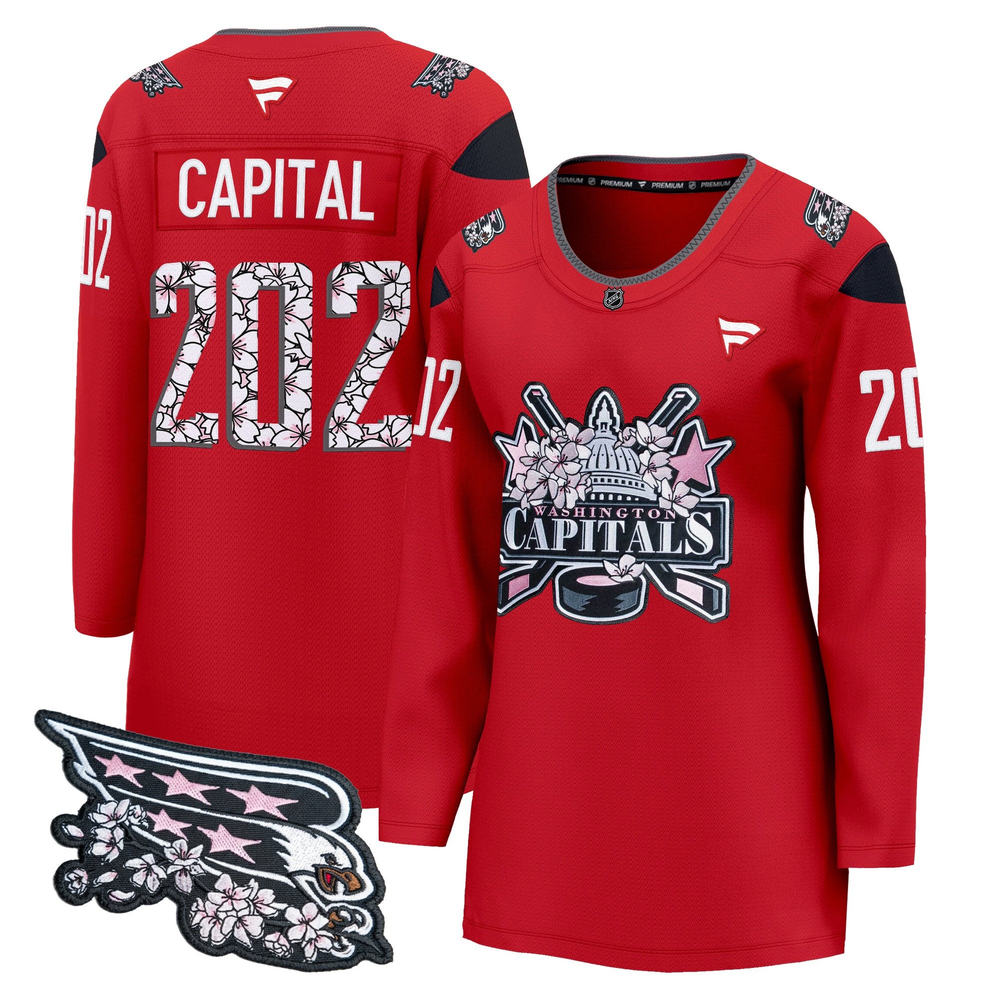 Women's Washington Capitals 2026 Cherry Blossom Premium Jersey - All Stitched