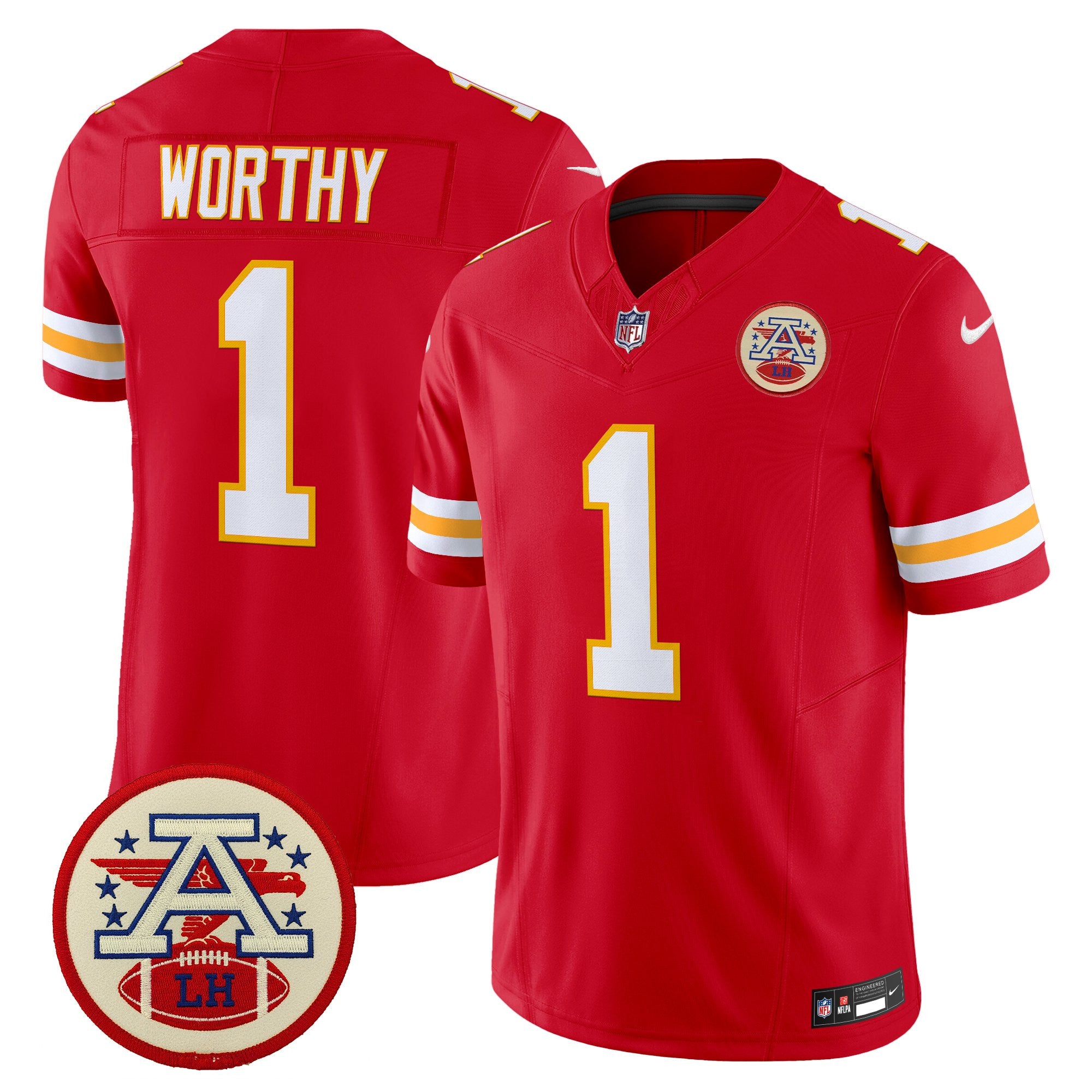 Men's Chiefs 2026 Lamar Hunt Patch Vapor Limited Jersey - All Stitched