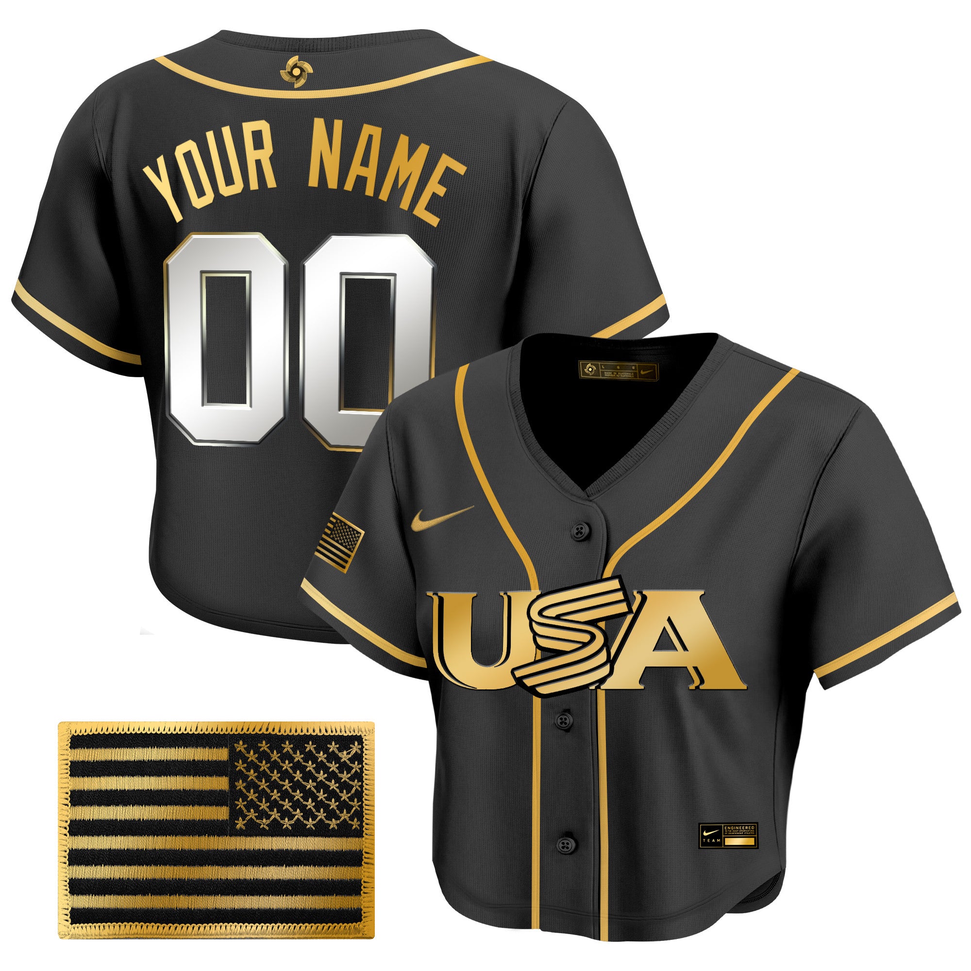 Women's Team USA World Baseball Classic Crop Top Baseball Custom Jersey - All Stitched
