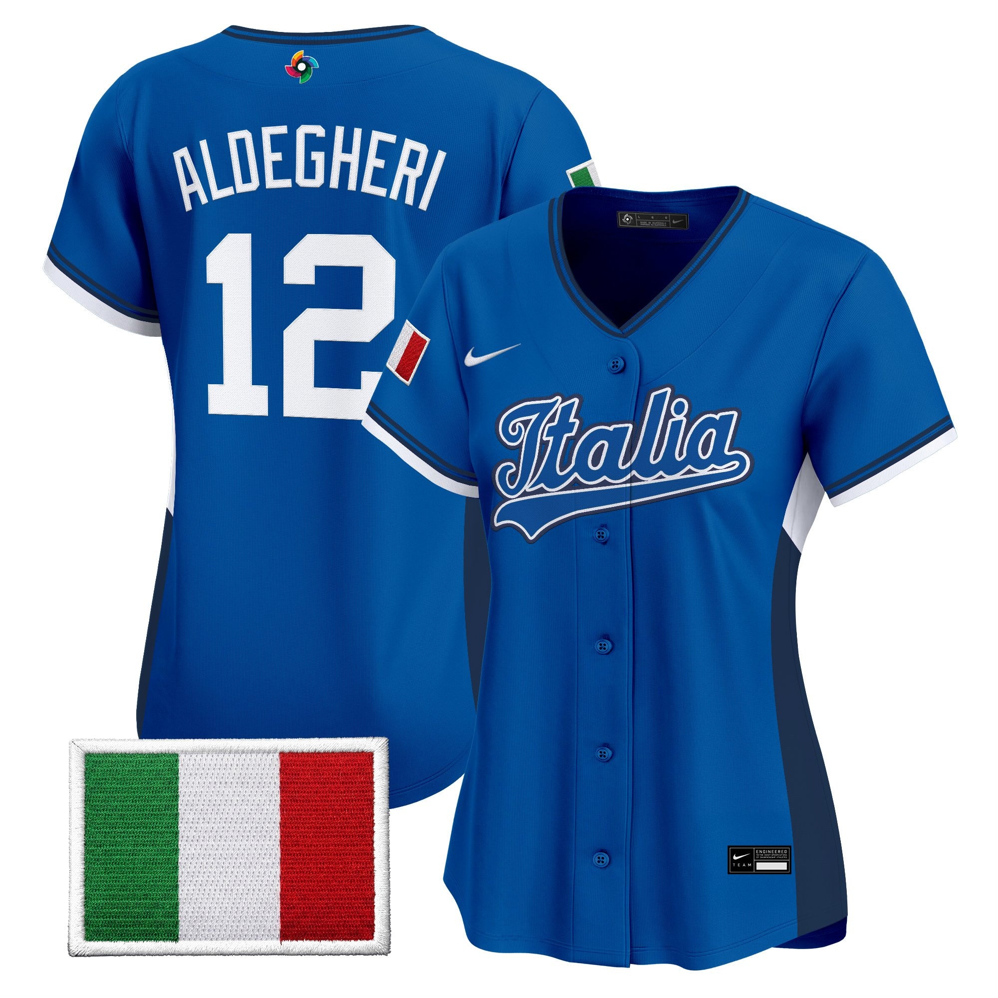 Women's Team Italy 2026 World Baseball Classic Vapor Premier Jersey - All Stitched