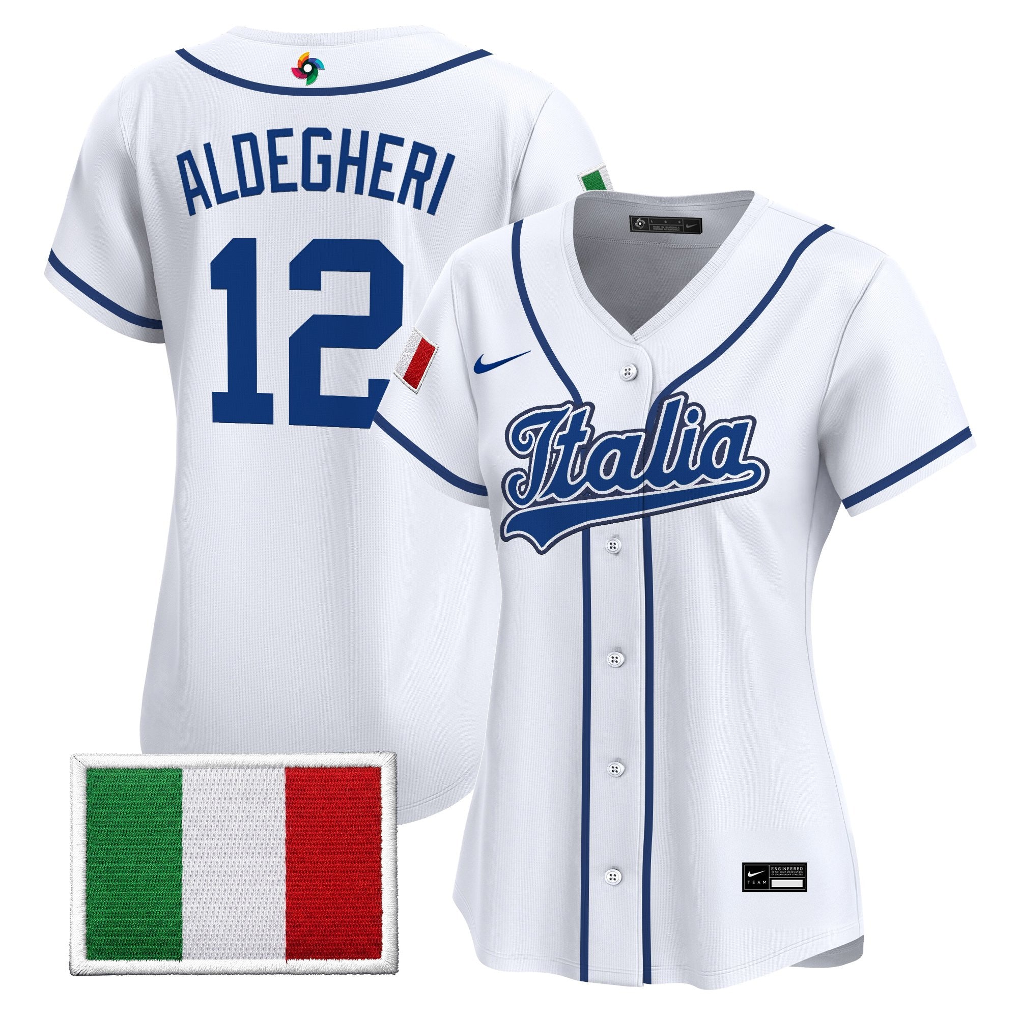 Women's Team Italy 2026 World Baseball Classic Vapor Premier Jersey - All Stitched