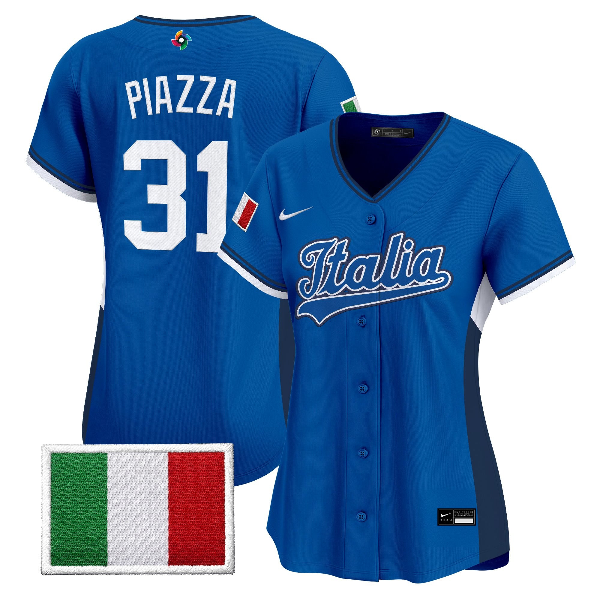 Women's Team Italy 2026 World Baseball Classic Vapor Premier Jersey - All Stitched
