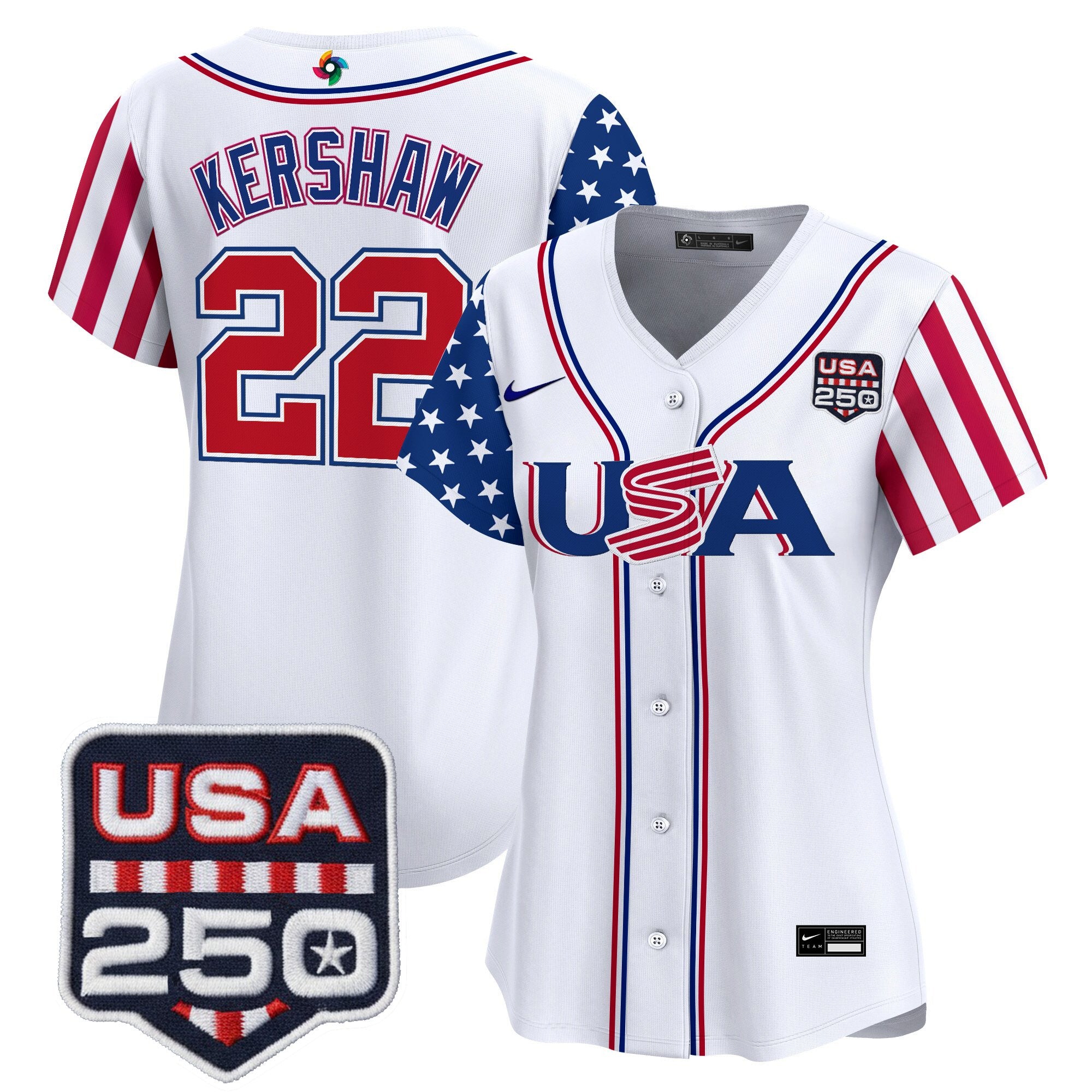 Women's Team USA World Baseball Classic "America250 Edition" Vapor Premier Limited Jersey - All Stitched
