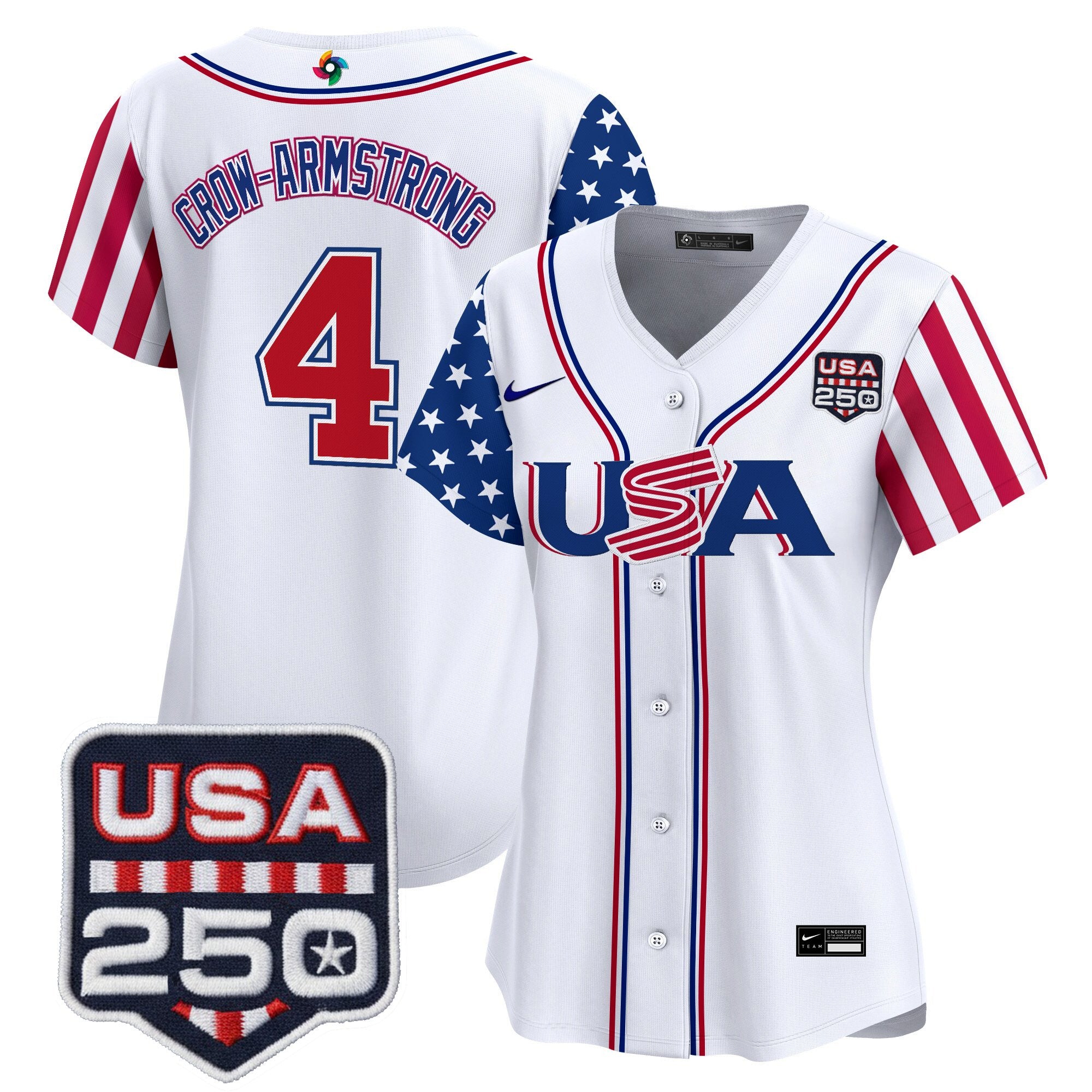 Women's Team USA World Baseball Classic "America250 Edition" Vapor Premier Limited Jersey - All Stitched