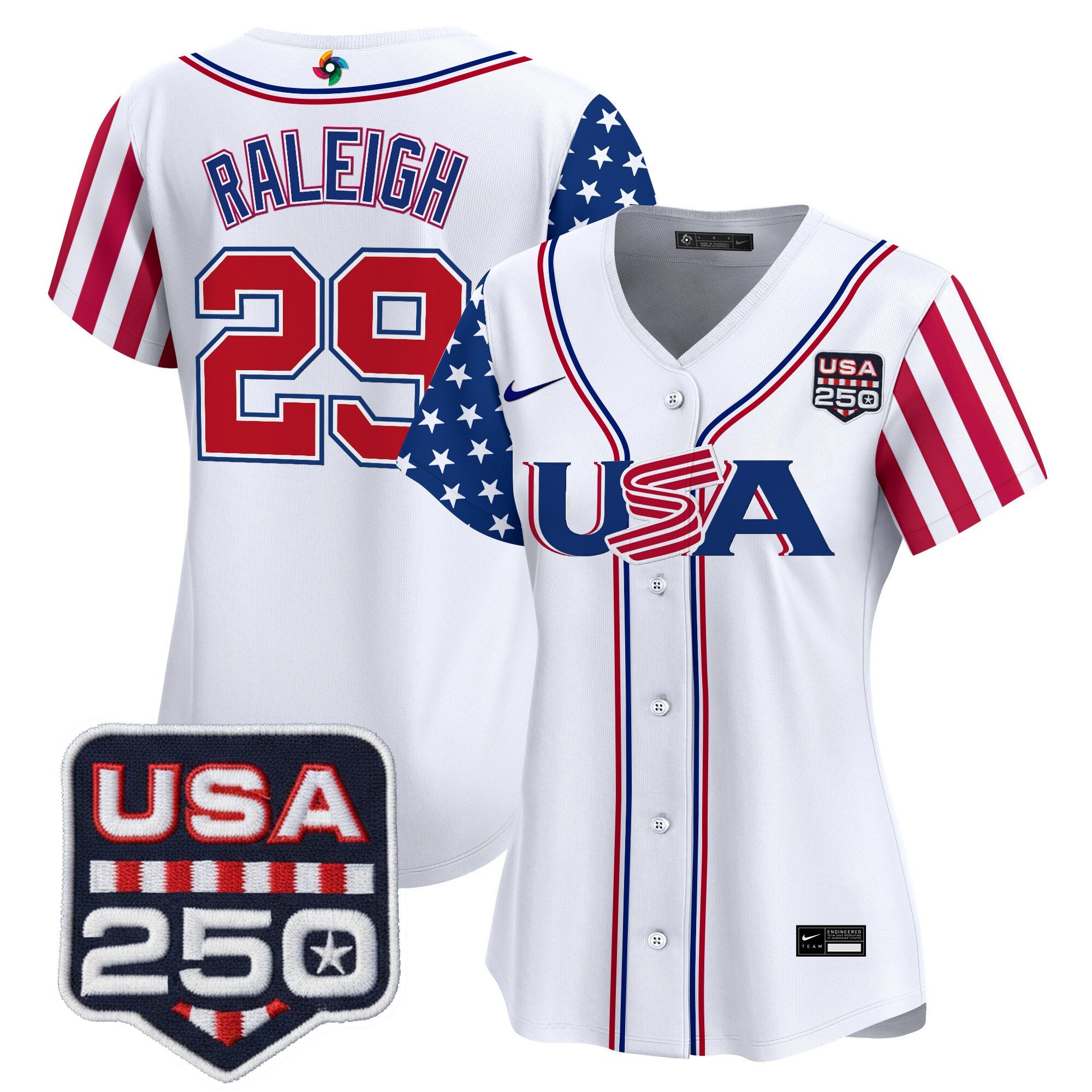 Women's Team USA World Baseball Classic "America250 Edition" Vapor Premier Limited Jersey - All Stitched