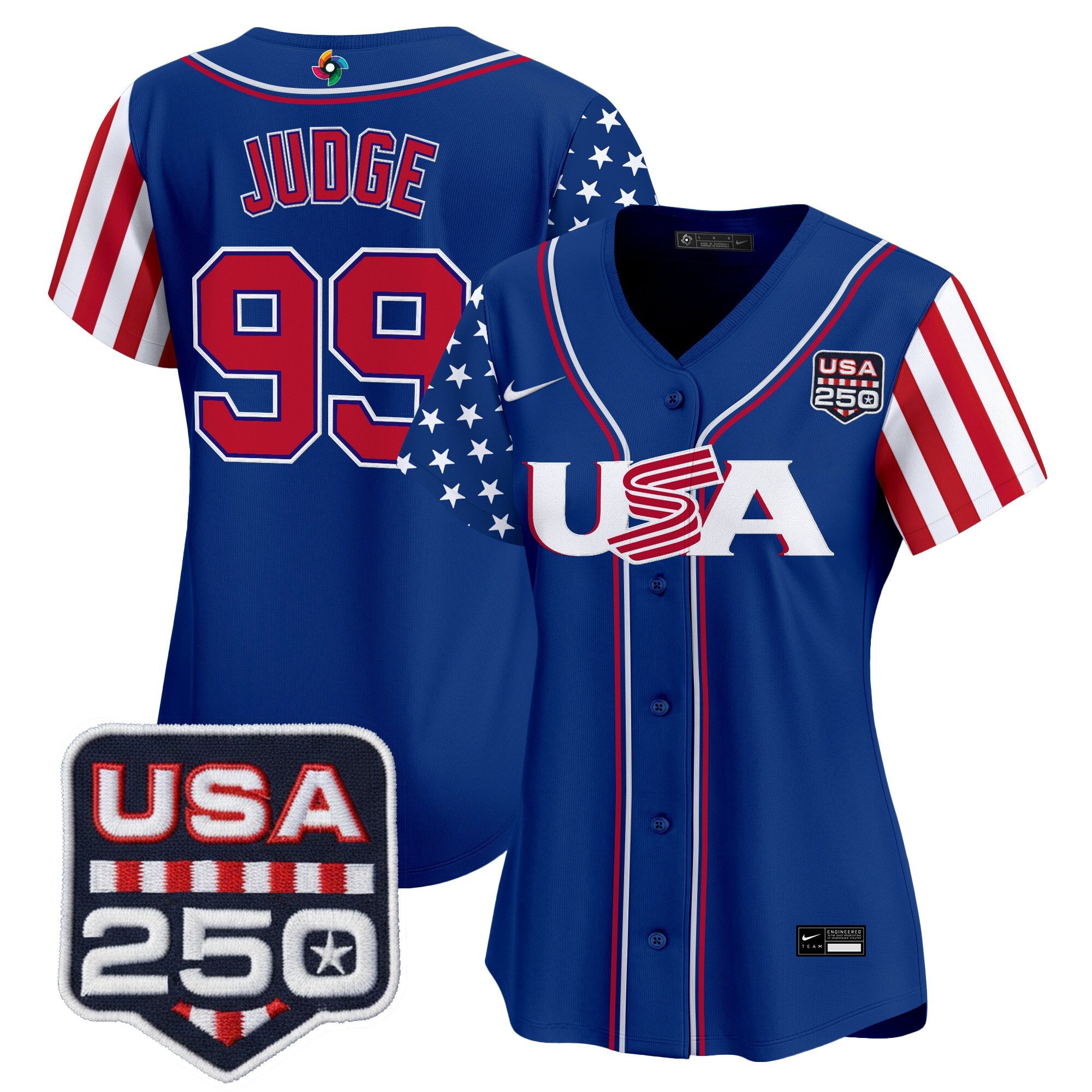Women's Team USA World Baseball Classic "America250 Edition" Vapor Premier Limited Jersey - All Stitched