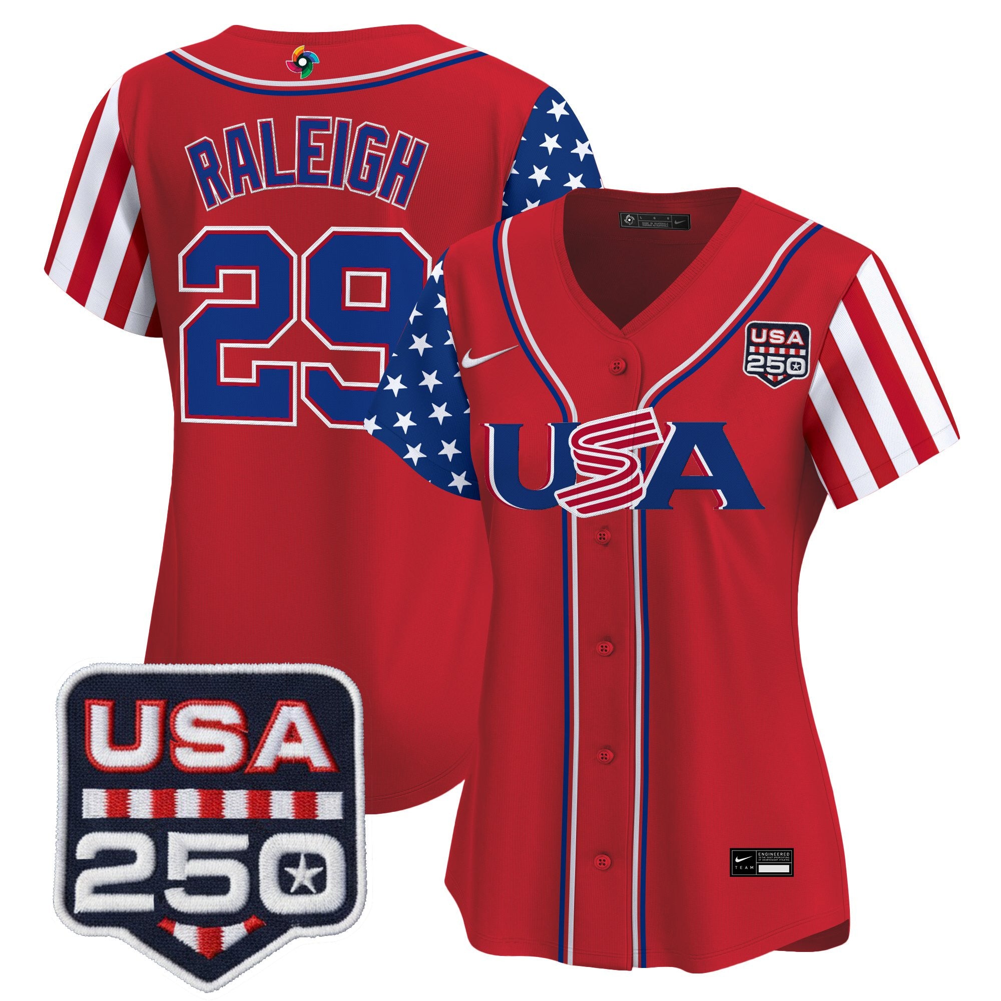 Women's Team USA World Baseball Classic "America250 Edition" Vapor Premier Limited Jersey - All Stitched