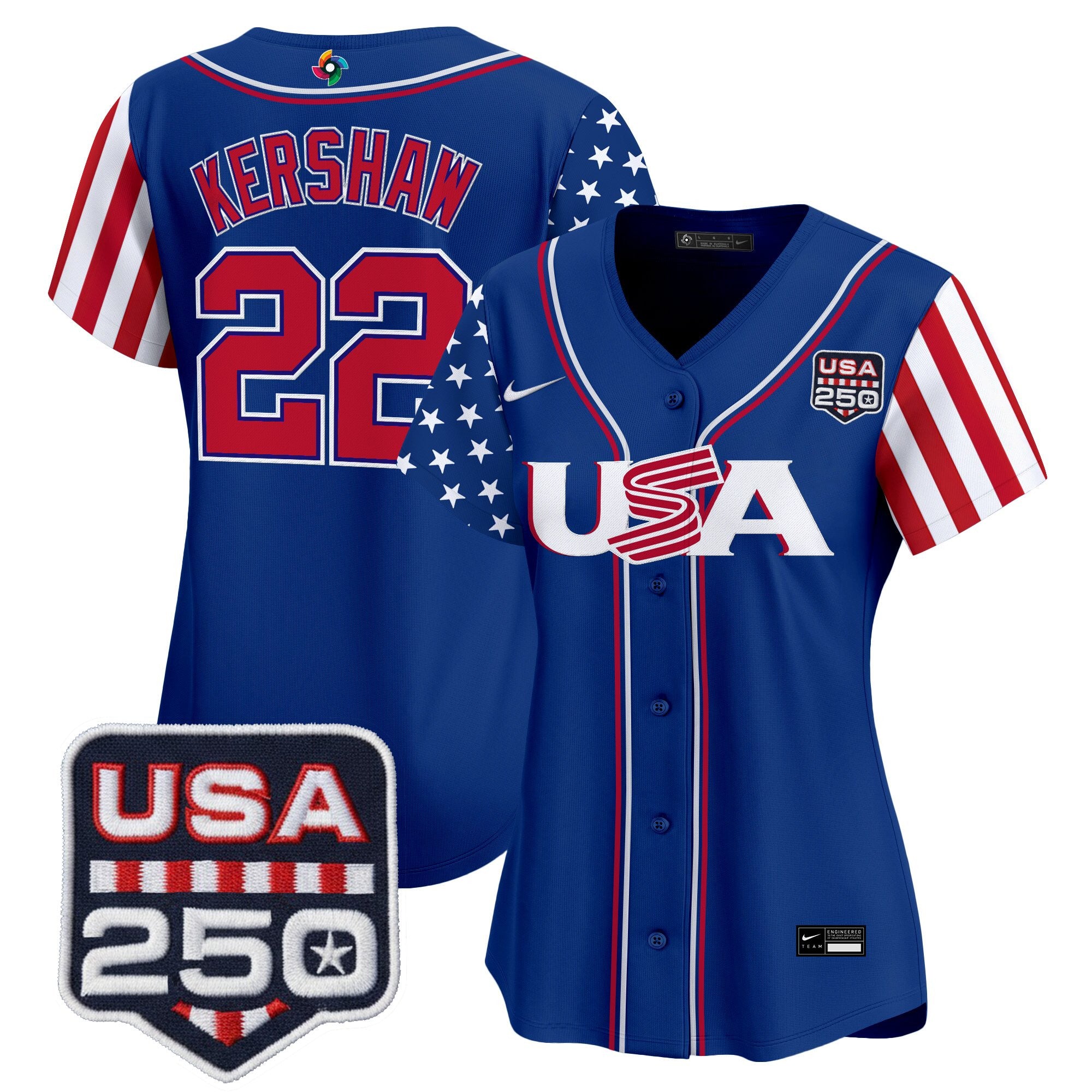 Women's Team USA World Baseball Classic "America250 Edition" Vapor Premier Limited Jersey - All Stitched
