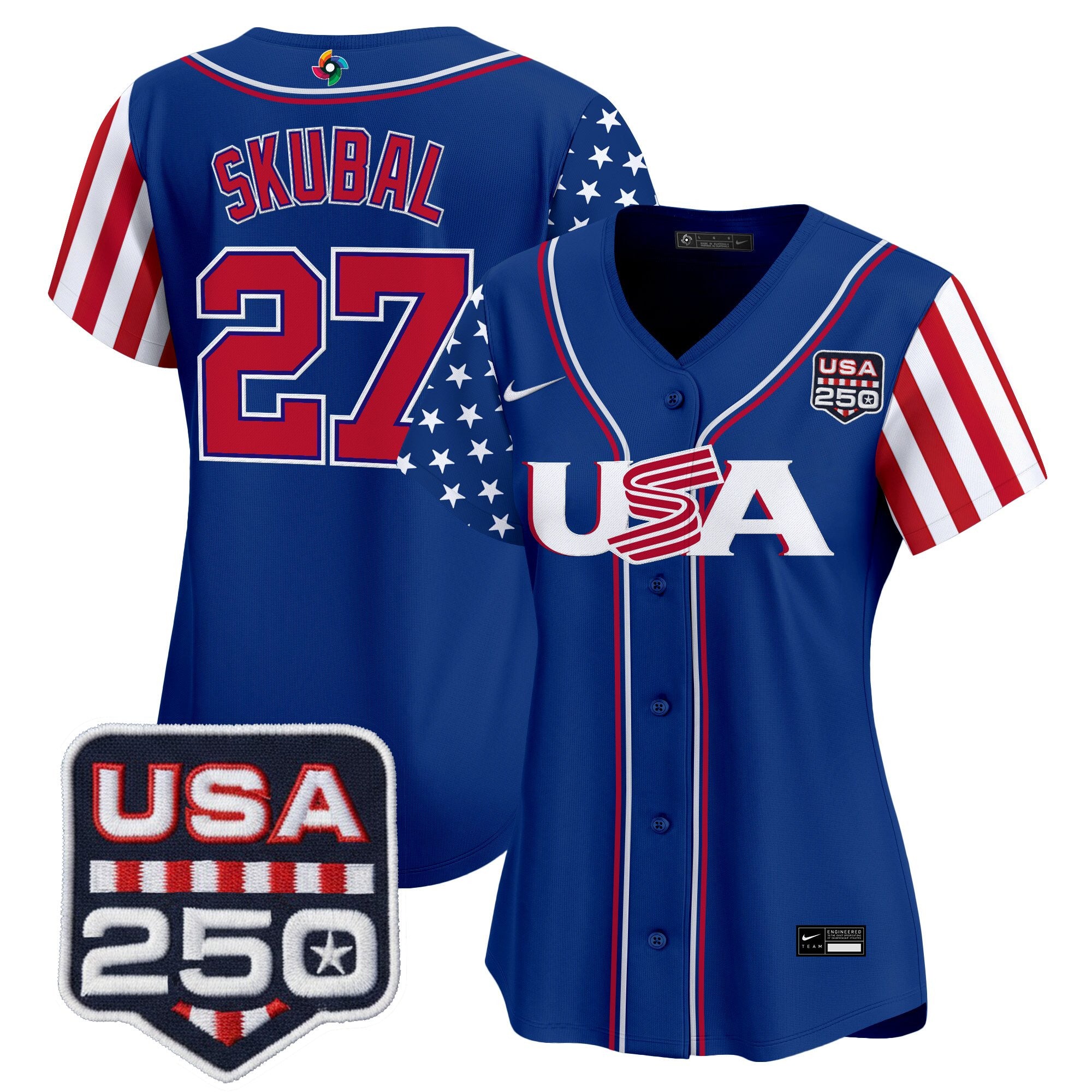 Women's Team USA World Baseball Classic "America250 Edition" Vapor Premier Limited Jersey - All Stitched