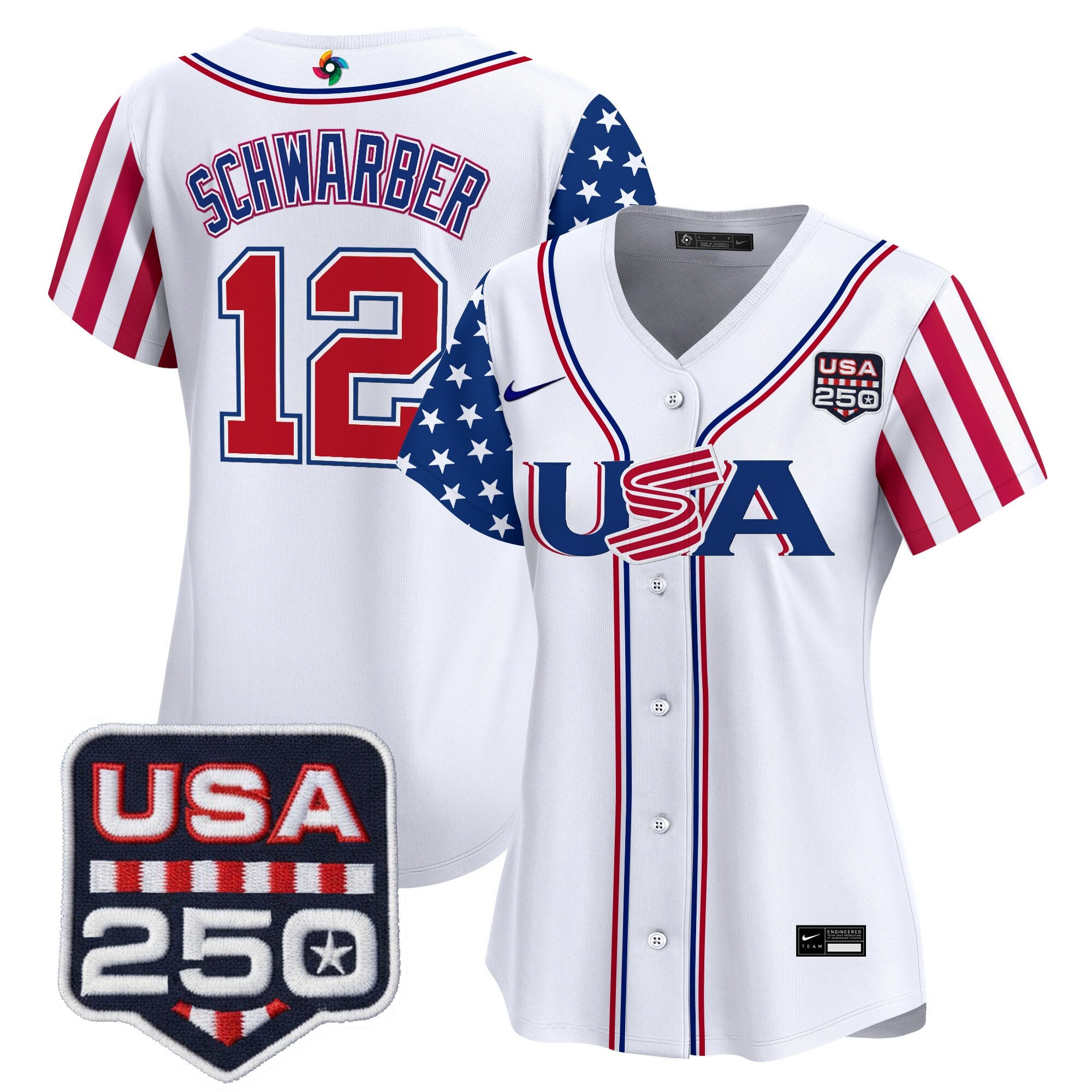 Women's Team USA World Baseball Classic "America250 Edition" Vapor Premier Limited Jersey - All Stitched