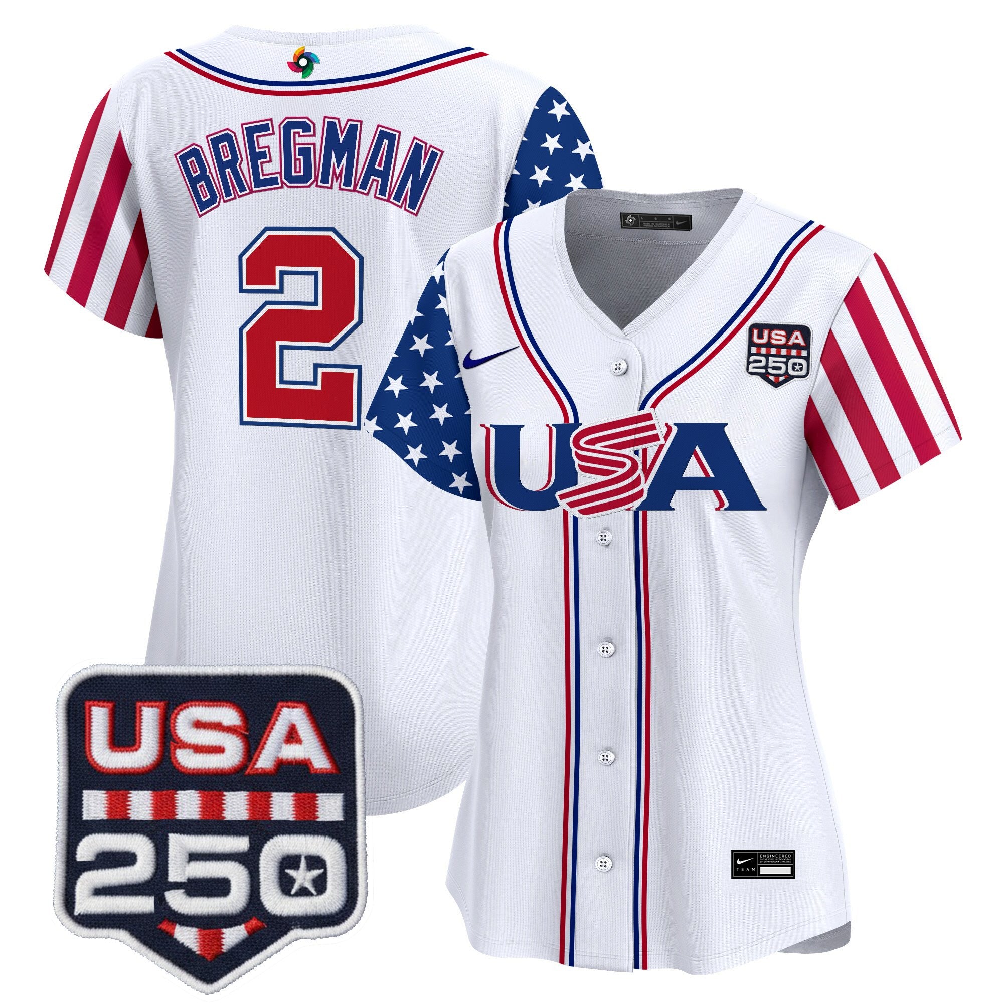 Women's Team USA World Baseball Classic "America250 Edition" Vapor Premier Limited Jersey - All Stitched