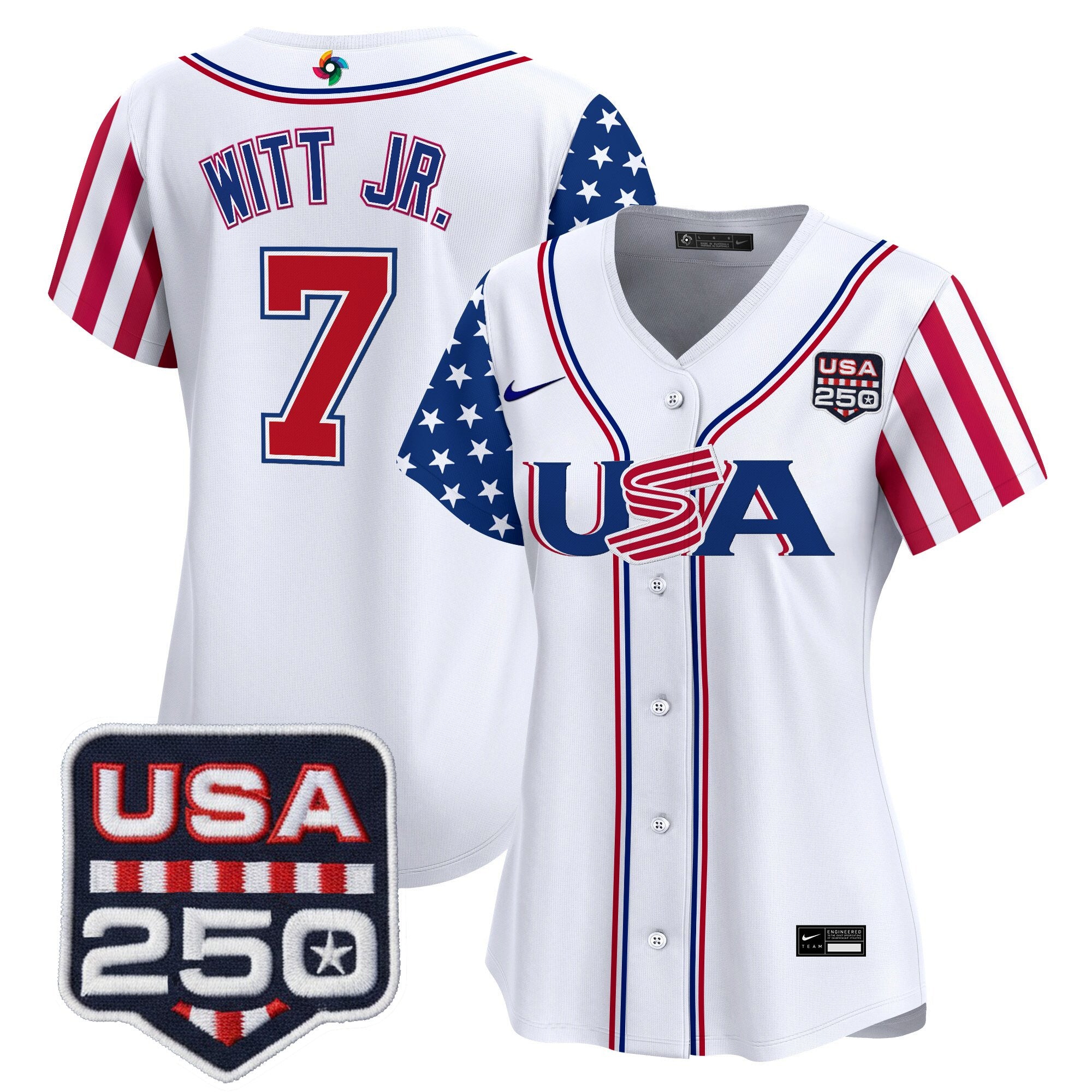 Women's Team USA World Baseball Classic "America250 Edition" Vapor Premier Limited Jersey - All Stitched