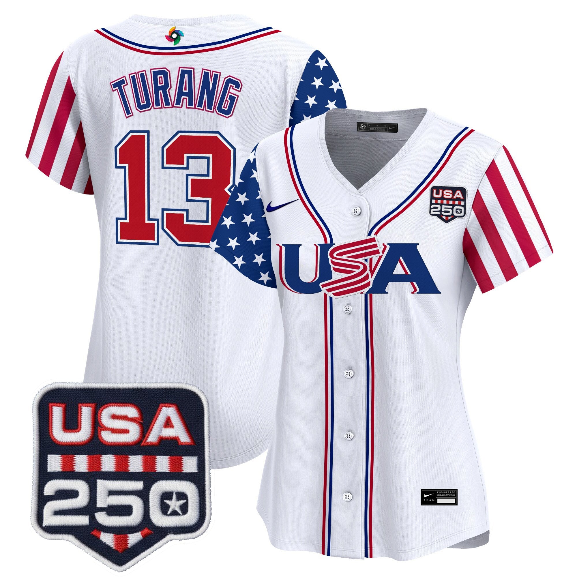 Women's Team USA World Baseball Classic "America250 Edition" Vapor Premier Limited Jersey - All Stitched