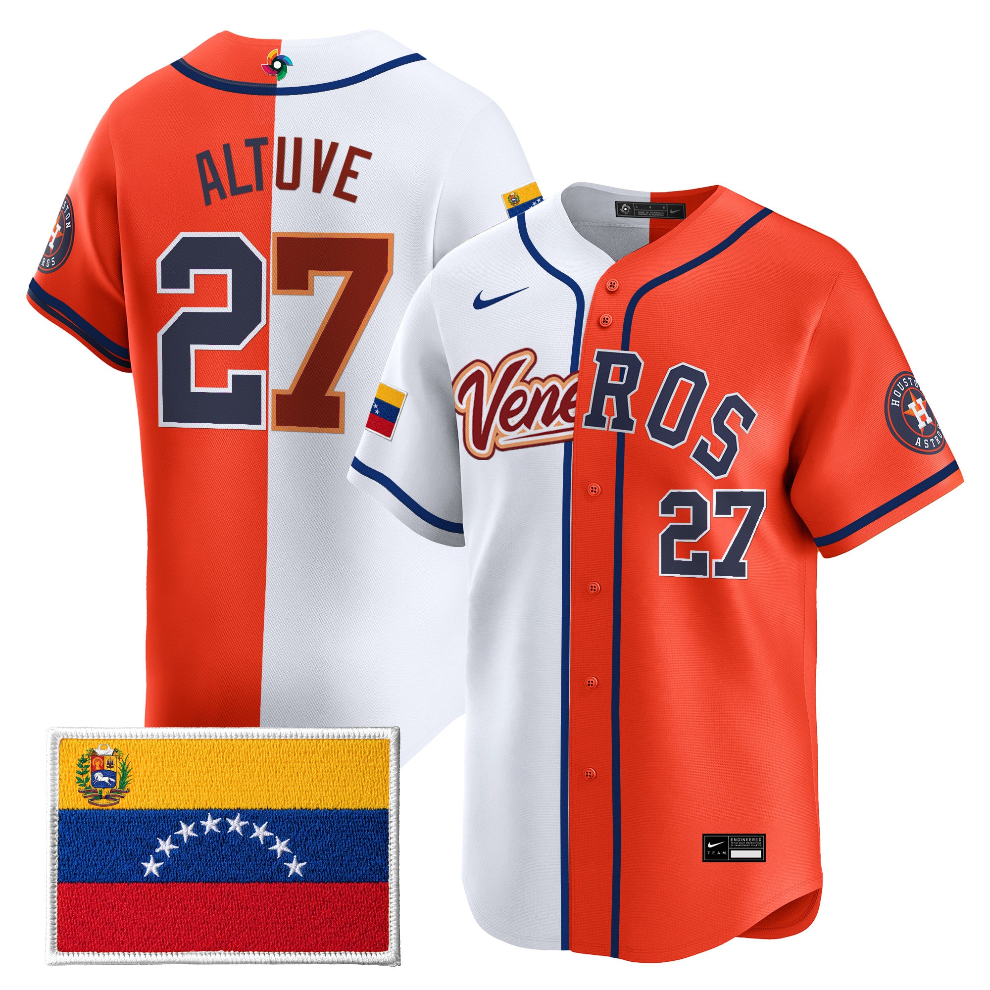 Team Venezuela World Baseball Classic x Pro Club Split Vapor Premier Jersey - All Stitched