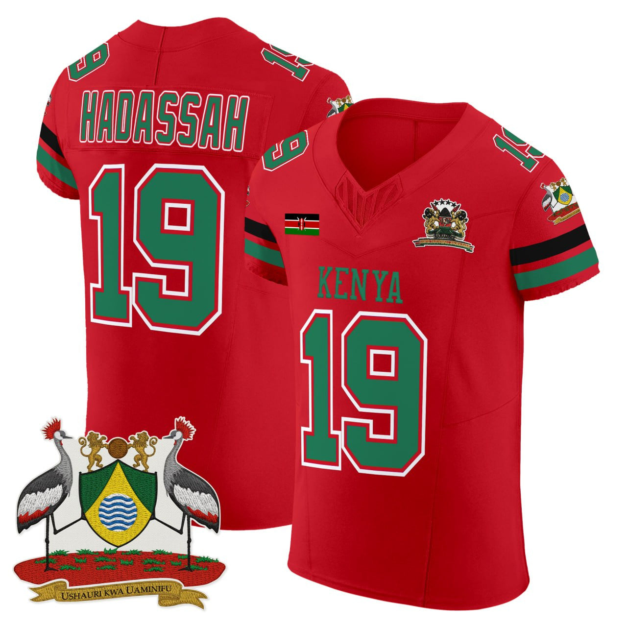 Red Kenya Vapor Elite Jersey - All Stitched
